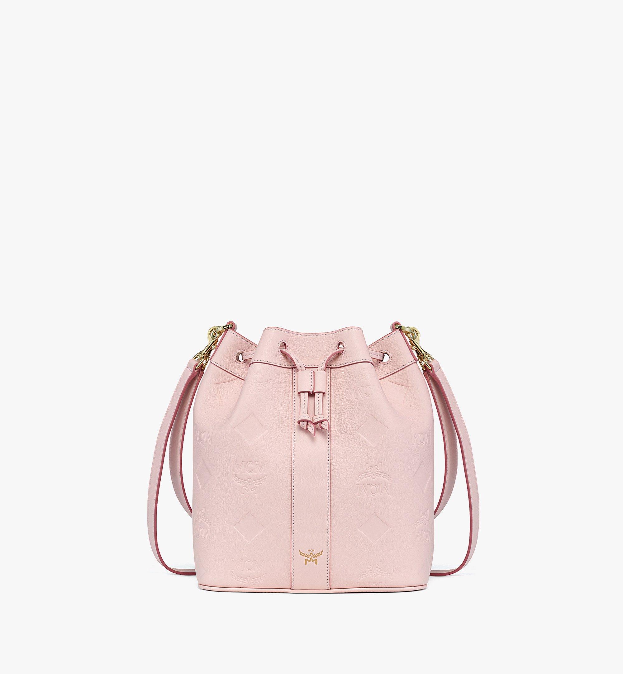Medium Dessau Drawstring Bag in Maxi Monogram Leather Pink | MCM ®US