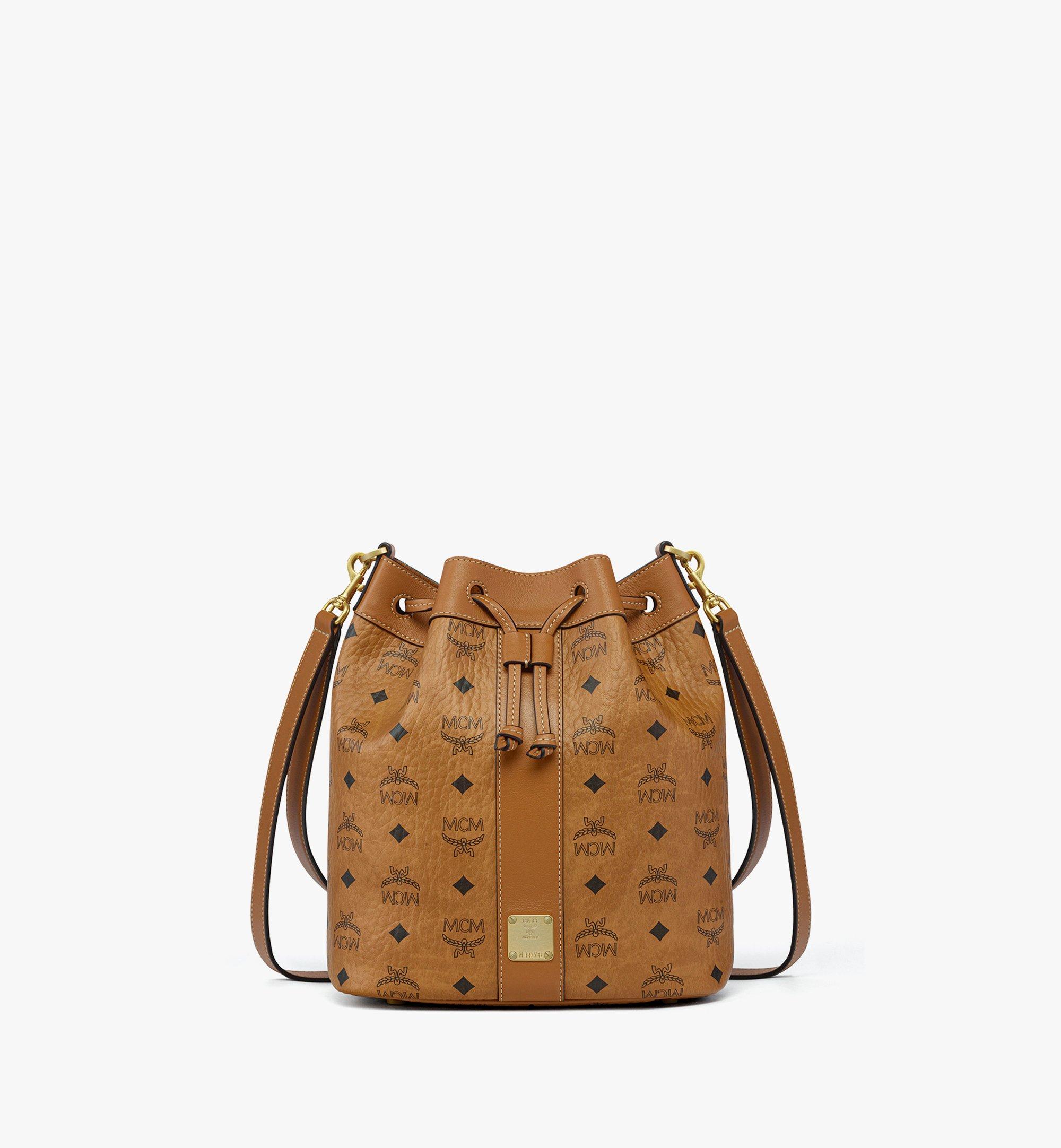 MCM Dessau Drawstring Bag in Visetos Cognac MWDGSDU03CO001 Alternate View 1