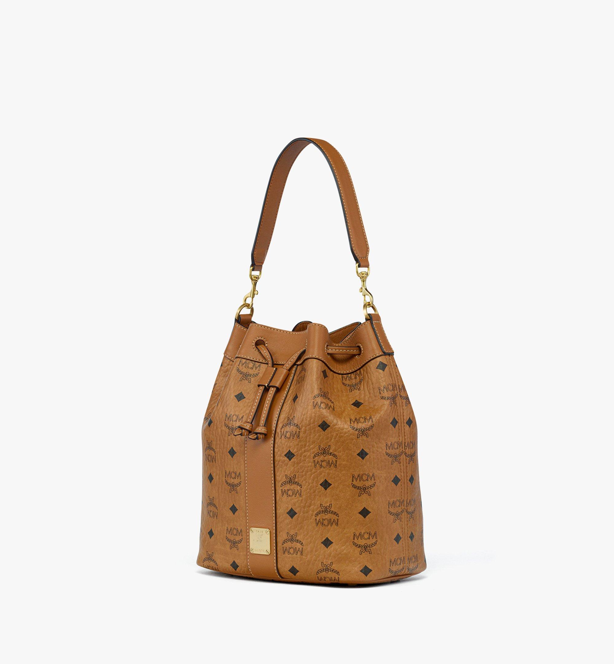 MCM Dessau Drawstring Bag in Visetos Cognac MWDGSDU03CO001 Alternate View 1