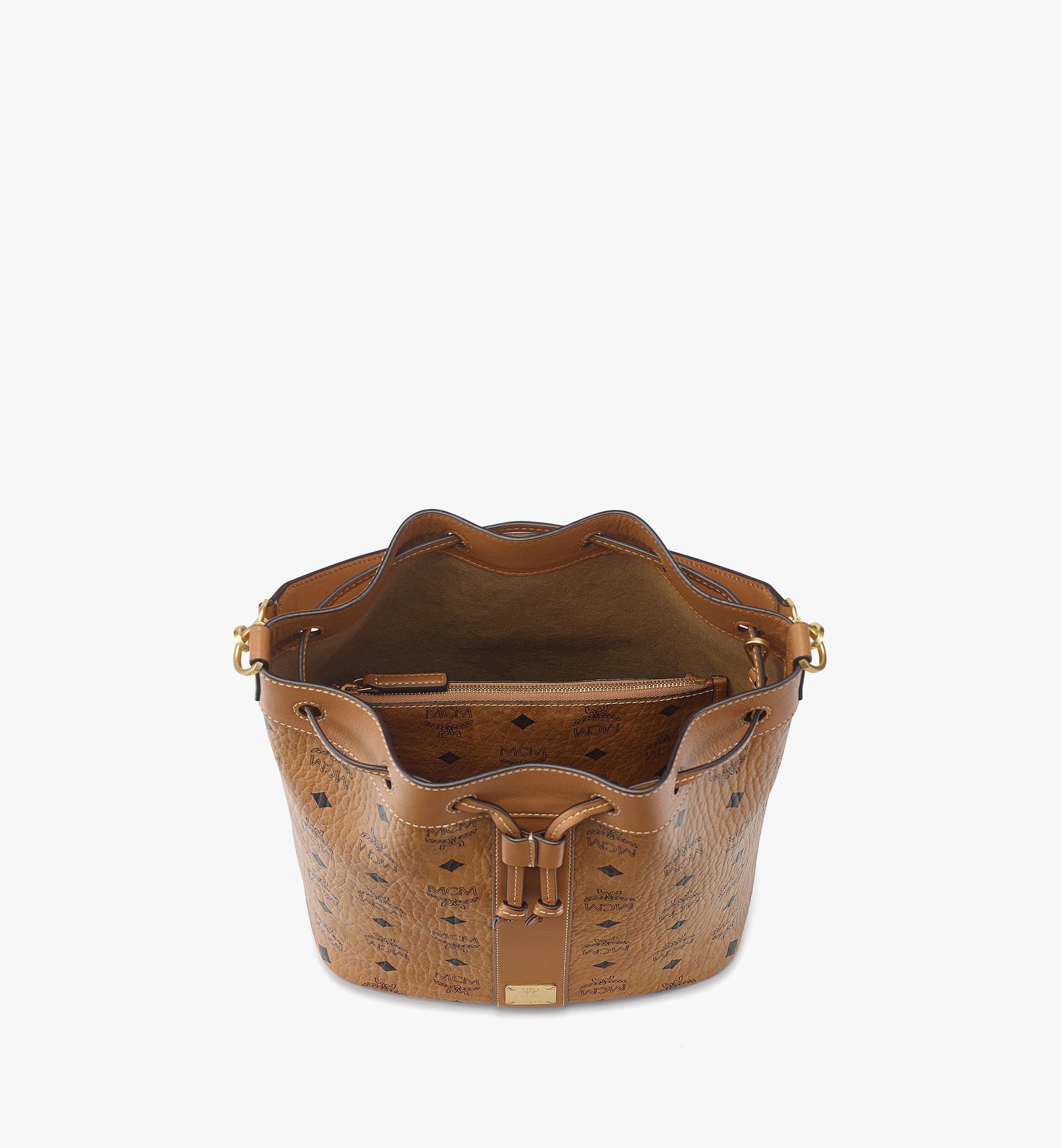 MCM Dessau Drawstring Bag in Visetos Cognac MWDGSDU03CO001 Alternate View 2