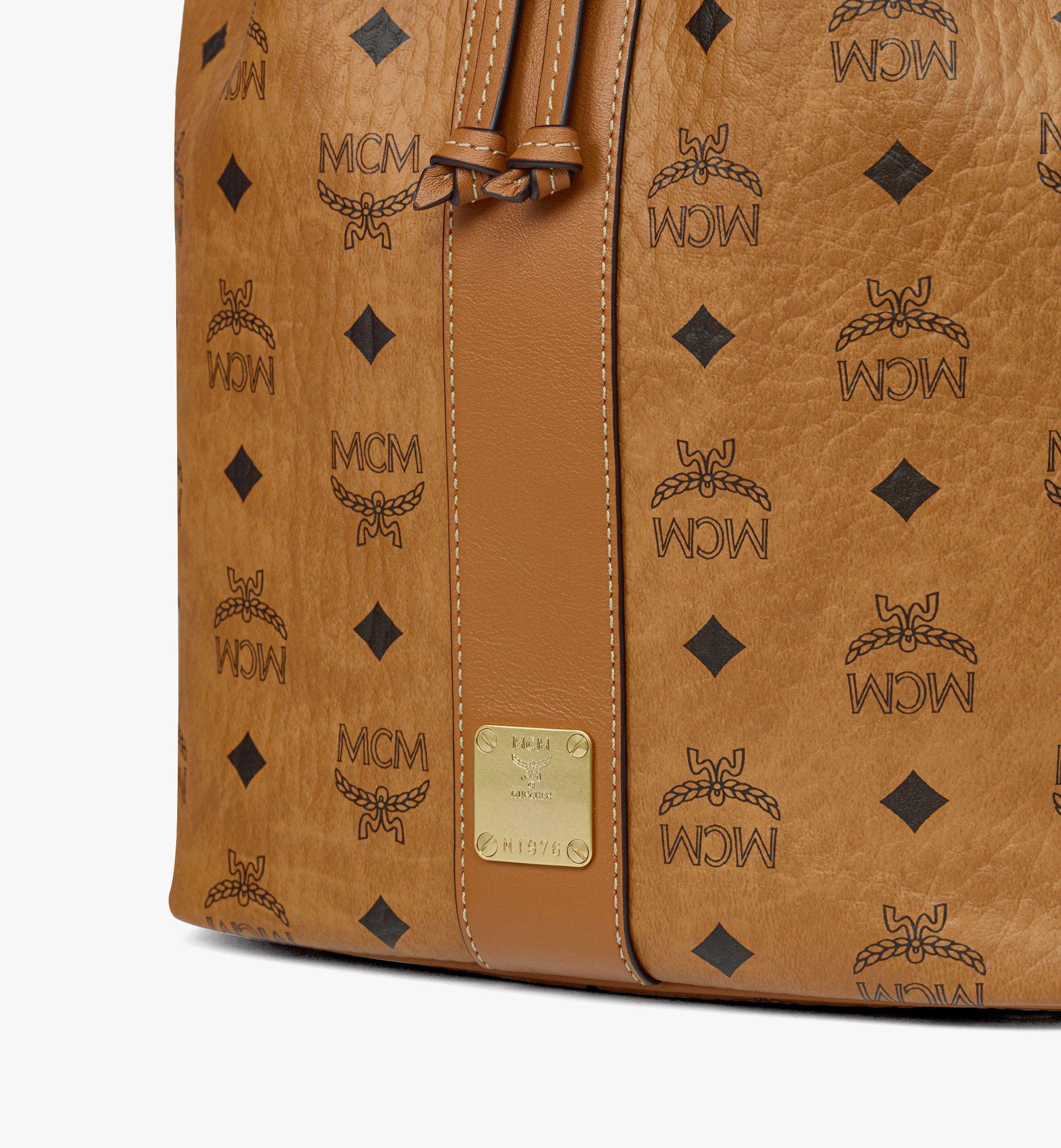 MCM Dessau Drawstring Bag in Visetos Cognac MWDGSDU03CO001 Alternate View 4