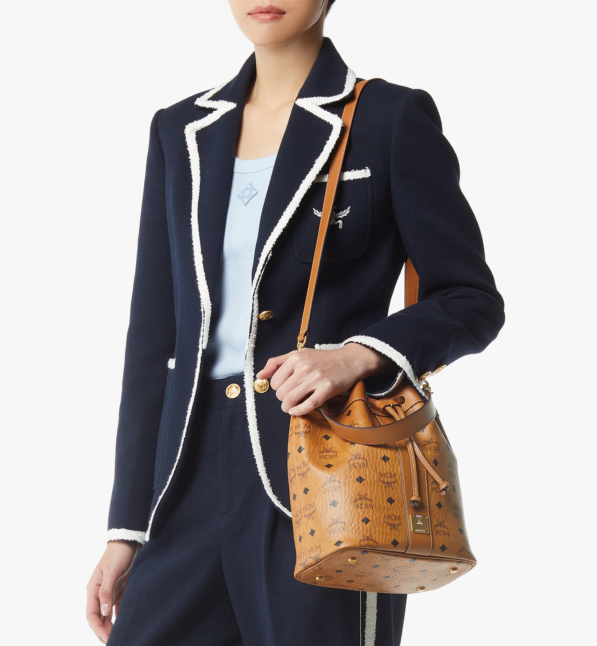 MCM Dessau Drawstring Bag in Visetos Cognac MWDGSDU03CO001 Alternate View 5