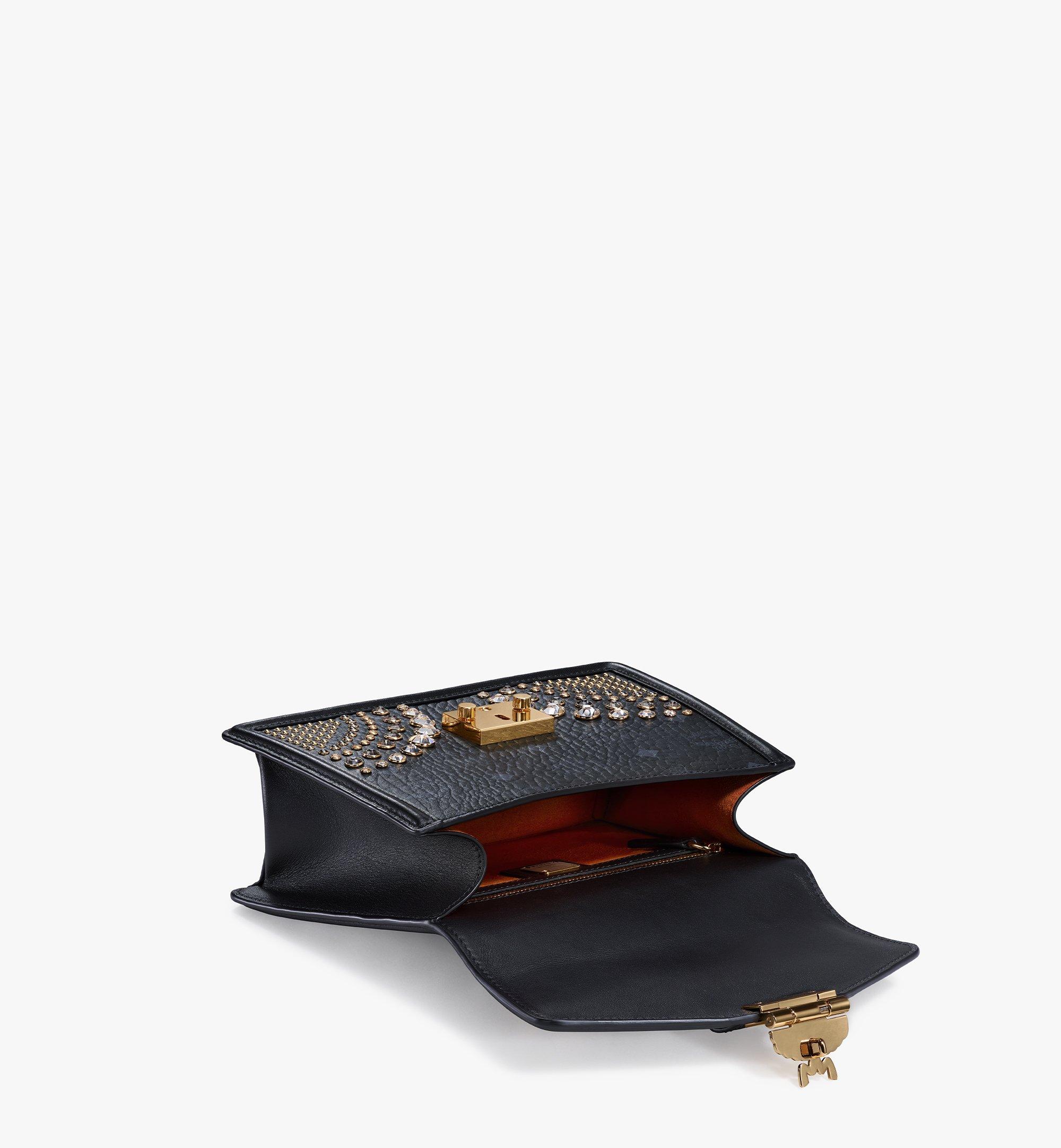 MCM Tracy Satchel in Crystal Visetos Black MWEBSVI01BK001 Alternate View 2