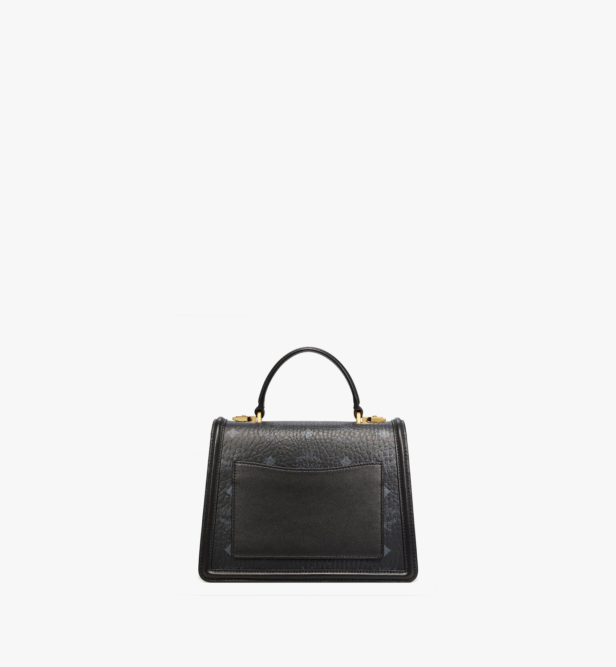 MCM Tracy Satchel in Crystal Visetos Black MWEBSVI01BK001 Alternate View 3