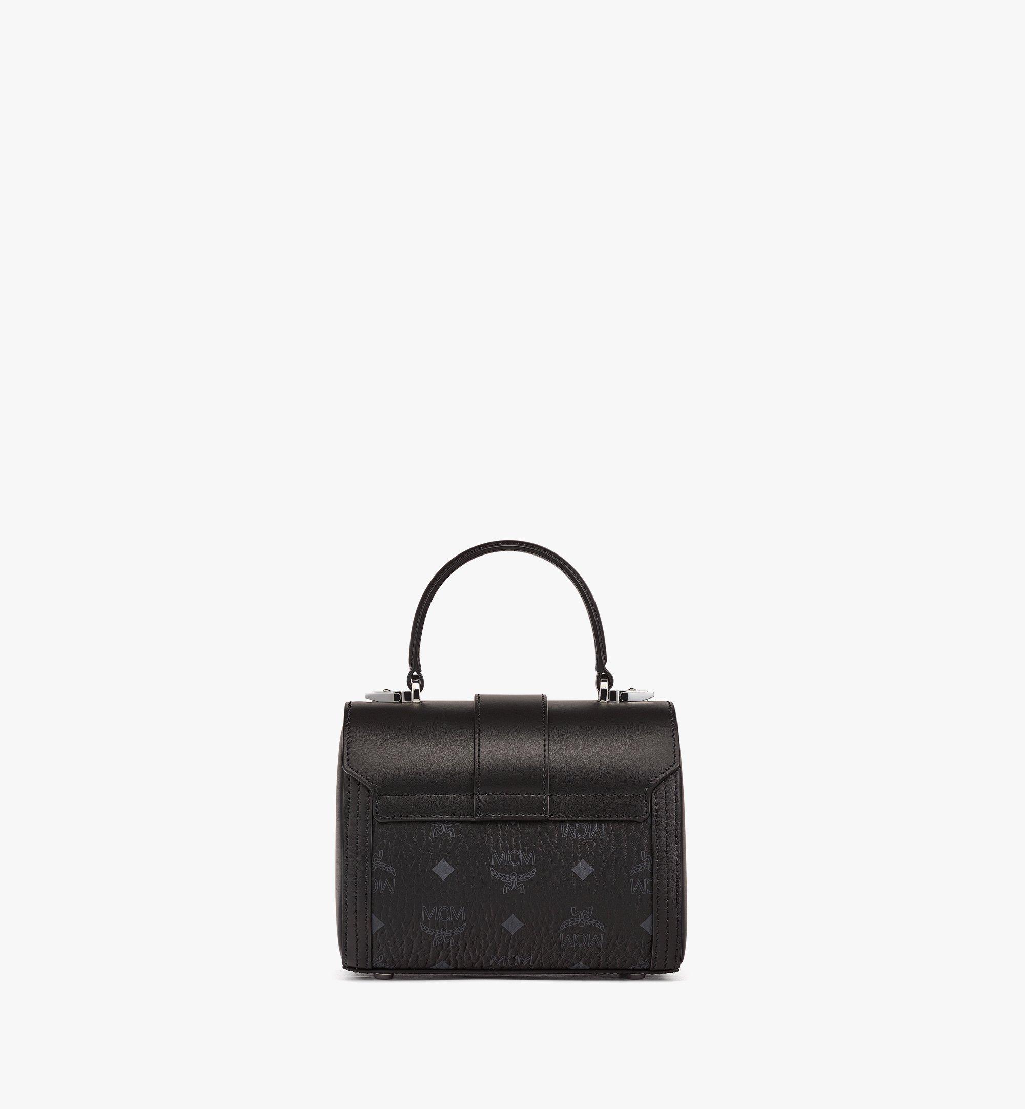 MCM Tracy Visetos Satchel包 Black MWEBSXT02BK001 更多视角 3
