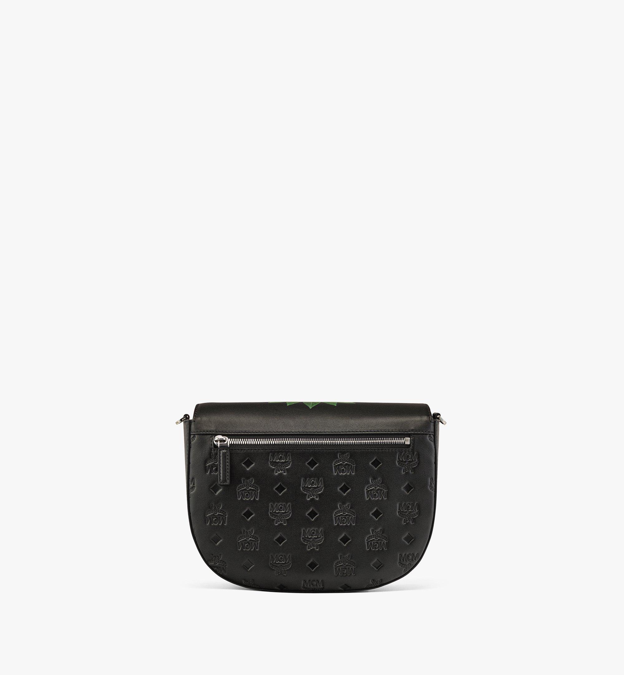 MCM PHENOMENON+MCM Laurel Satchel in Nappa Leather Black MWECSJP01BK001 Alternate View 3