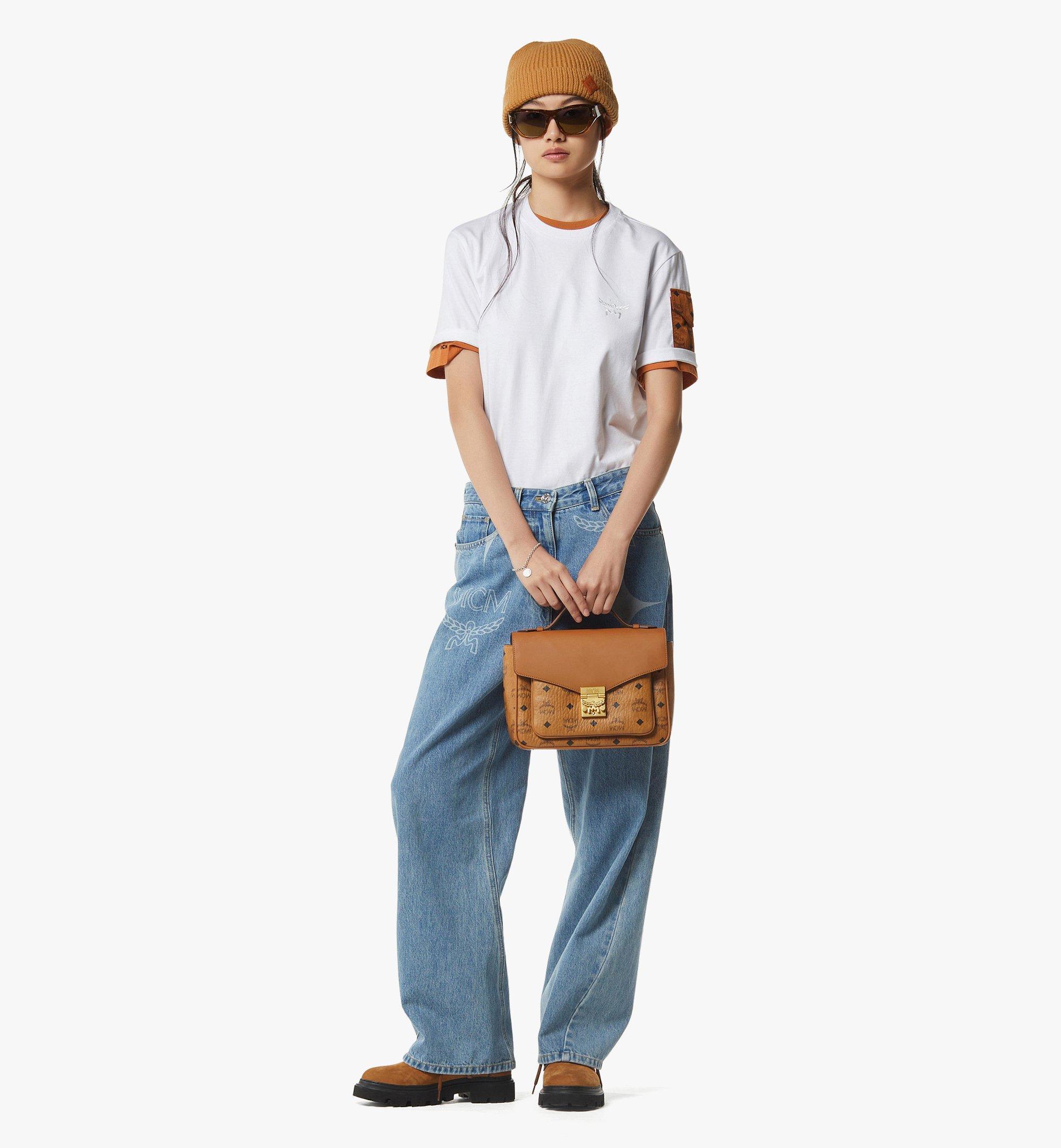 Tracy Satchel in Visetos Leather Mix