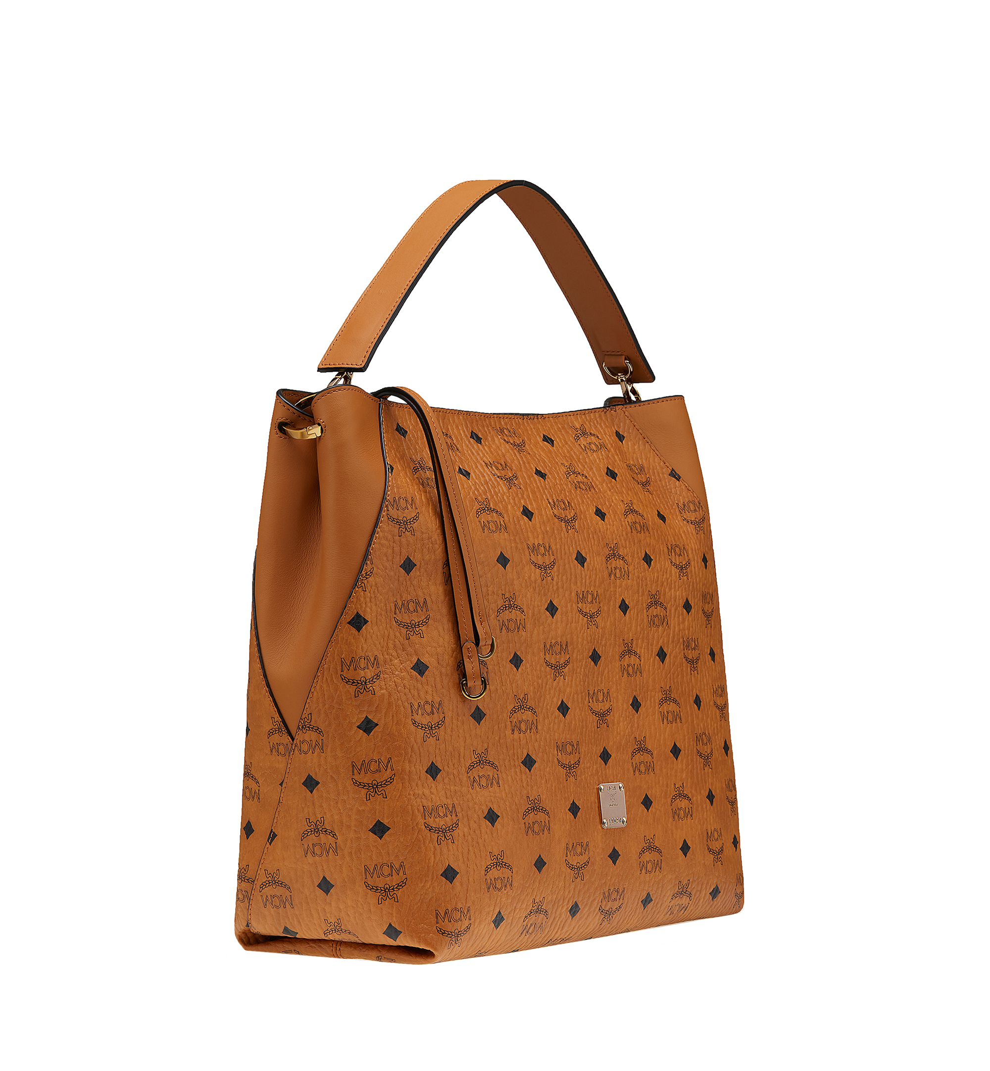 MCM Visetos Medium Klara Hobo Cognac 1282280