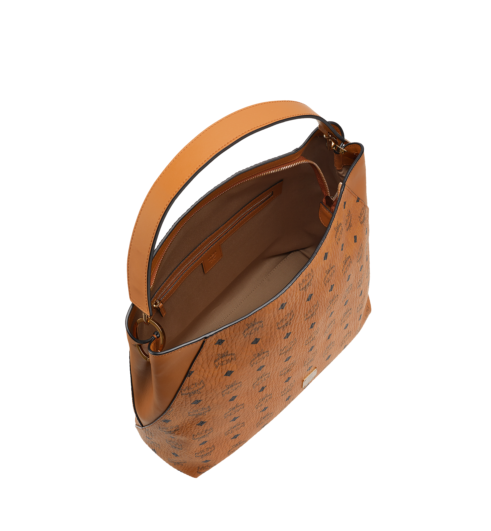 MCM Klara Hobo in Visetos Cognac MWH8AKM65CO001 Alternate View 4