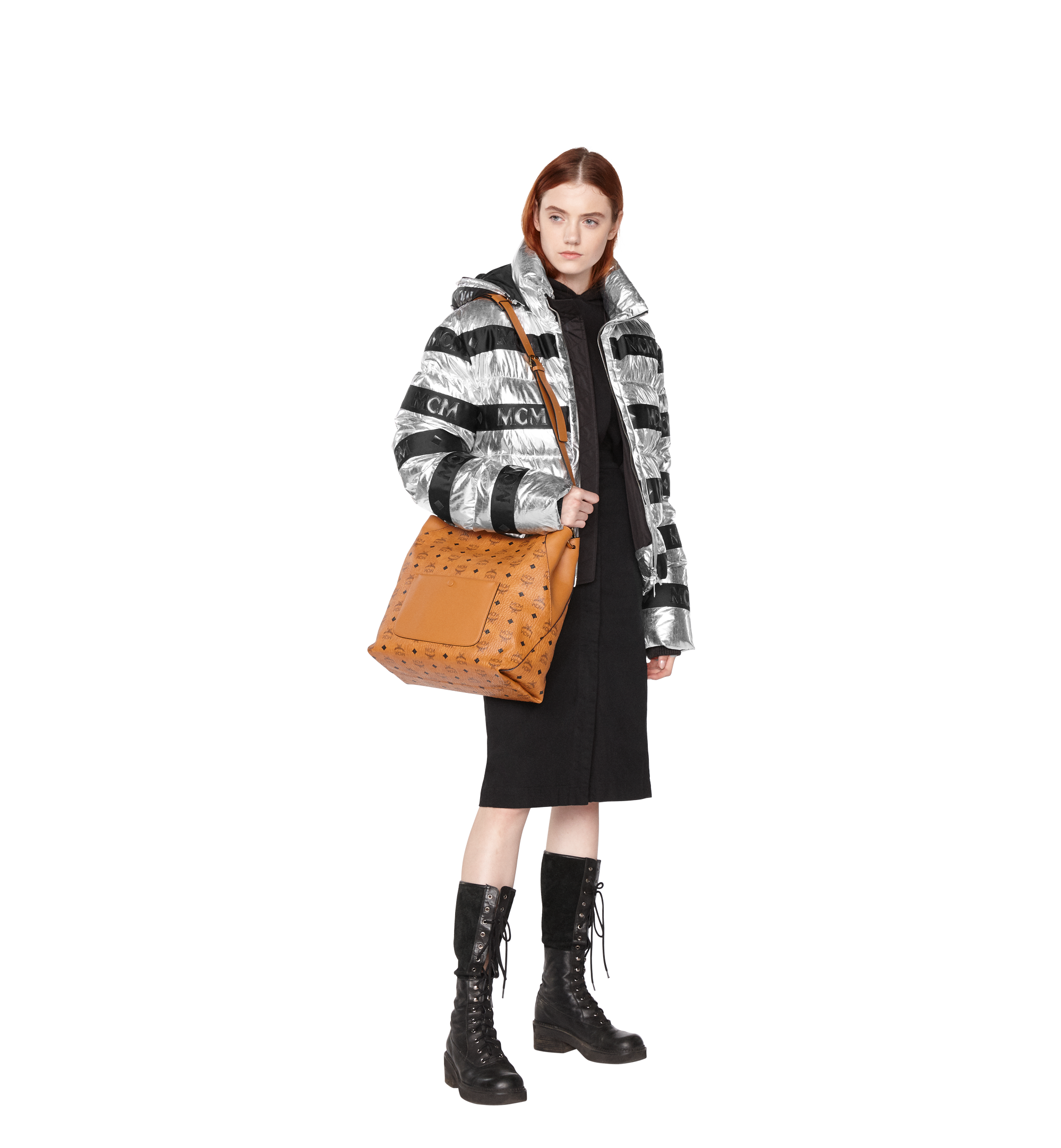 MCM Klara Hobo in Visetos Cognac MWH8AKM65CO001 Alternate View 5