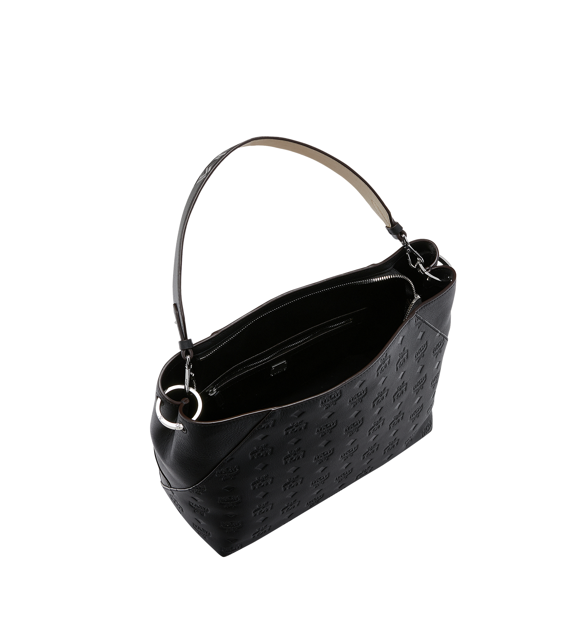 Medium klara monogram online leather hobo