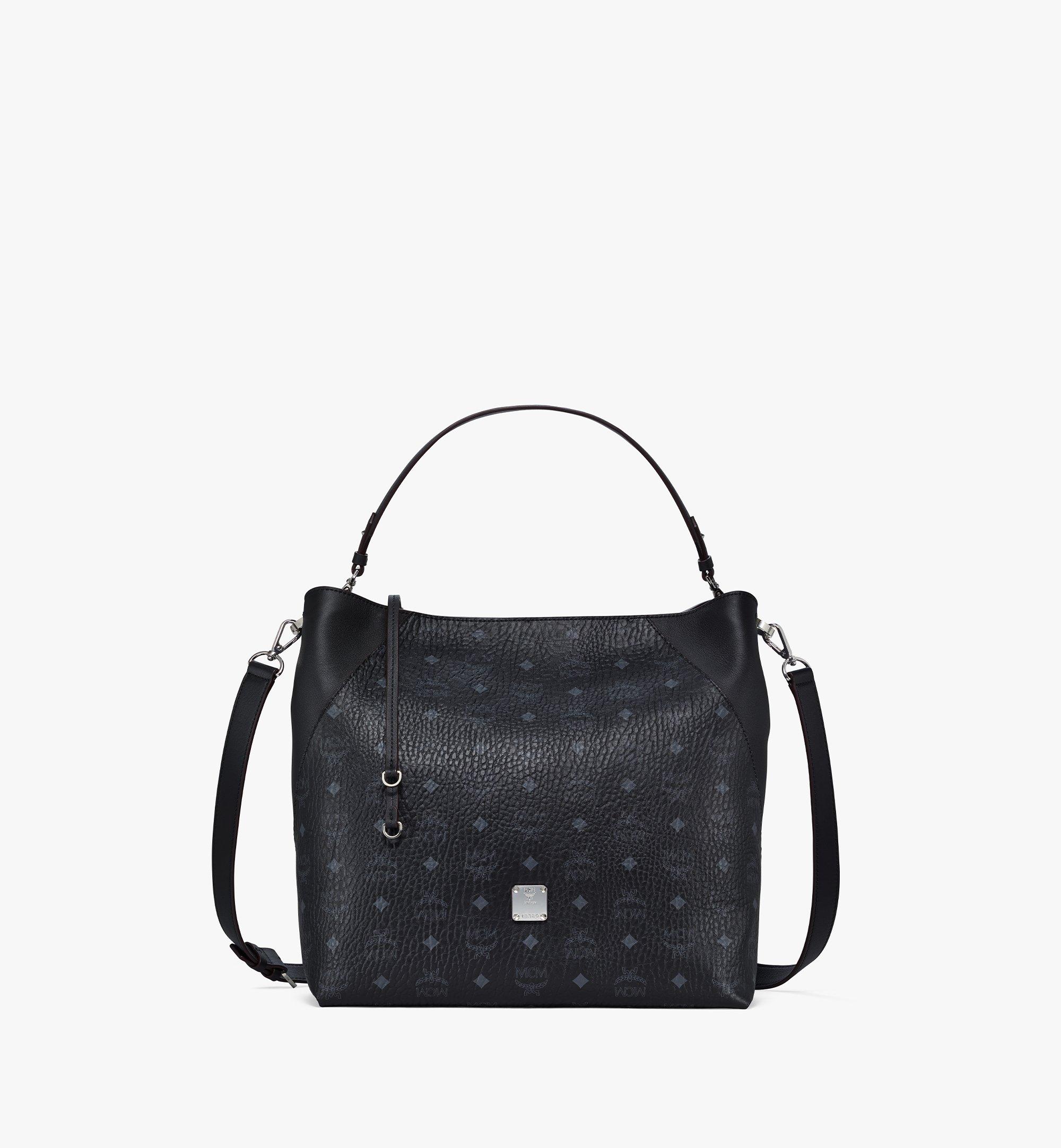 MCM Klara Hobo in Visetos Black MWH9SKM85BK001 Alternate View 1