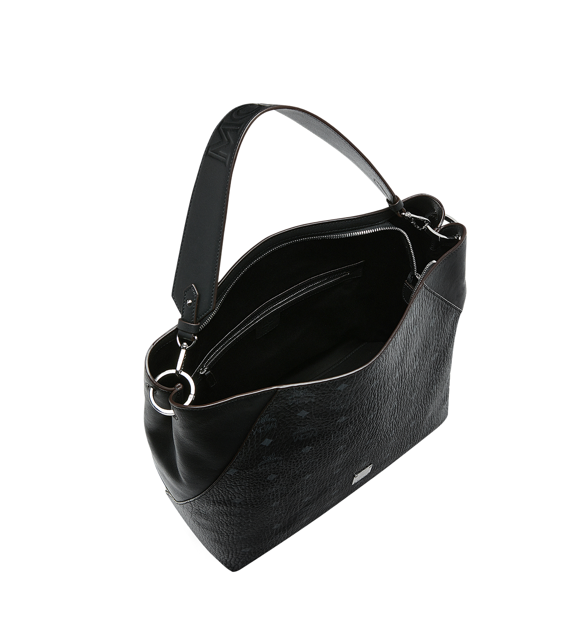 Large Klara Hobo in Visetos Black