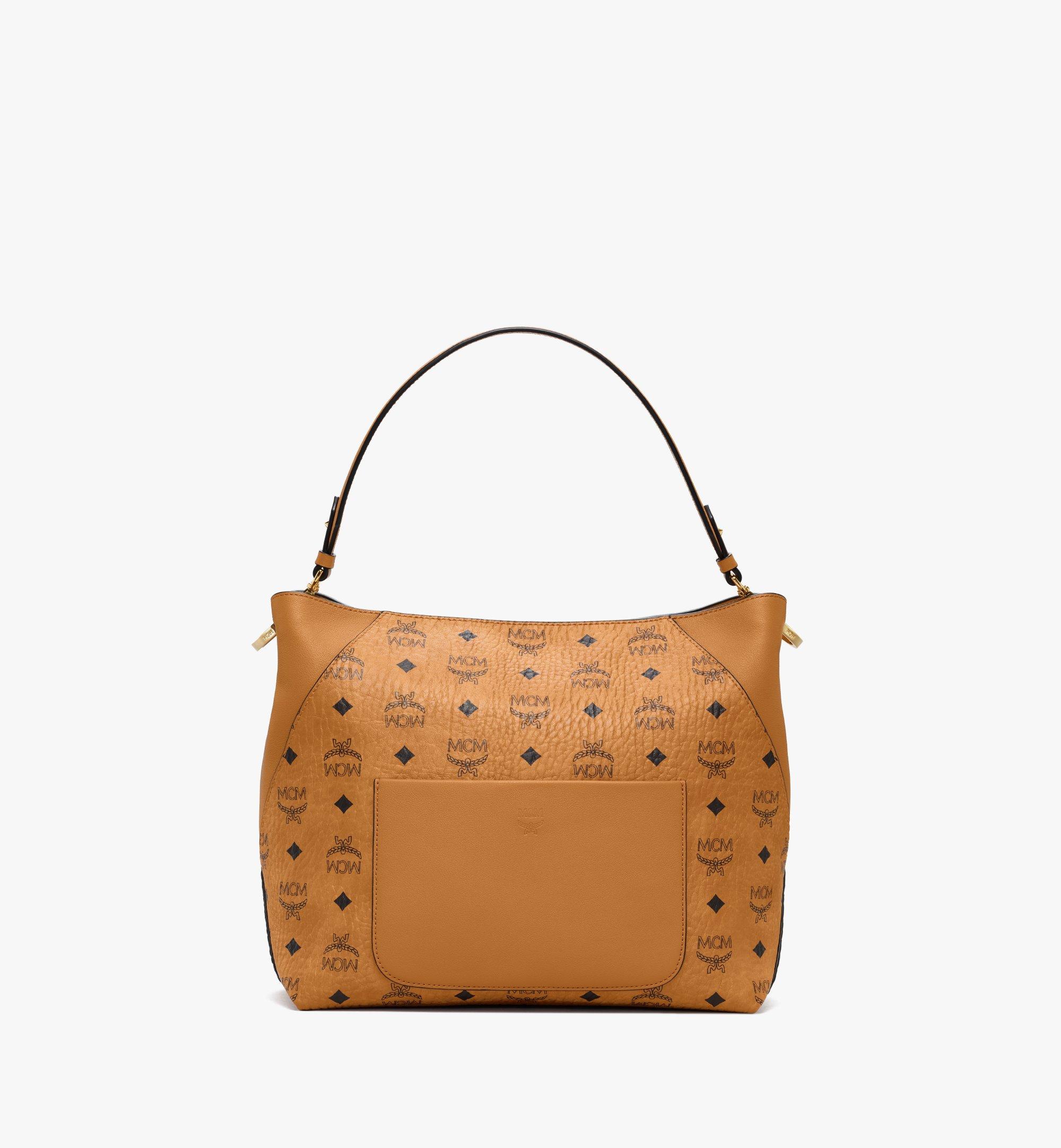 Medium Klara Hobo in Visetos Cognac