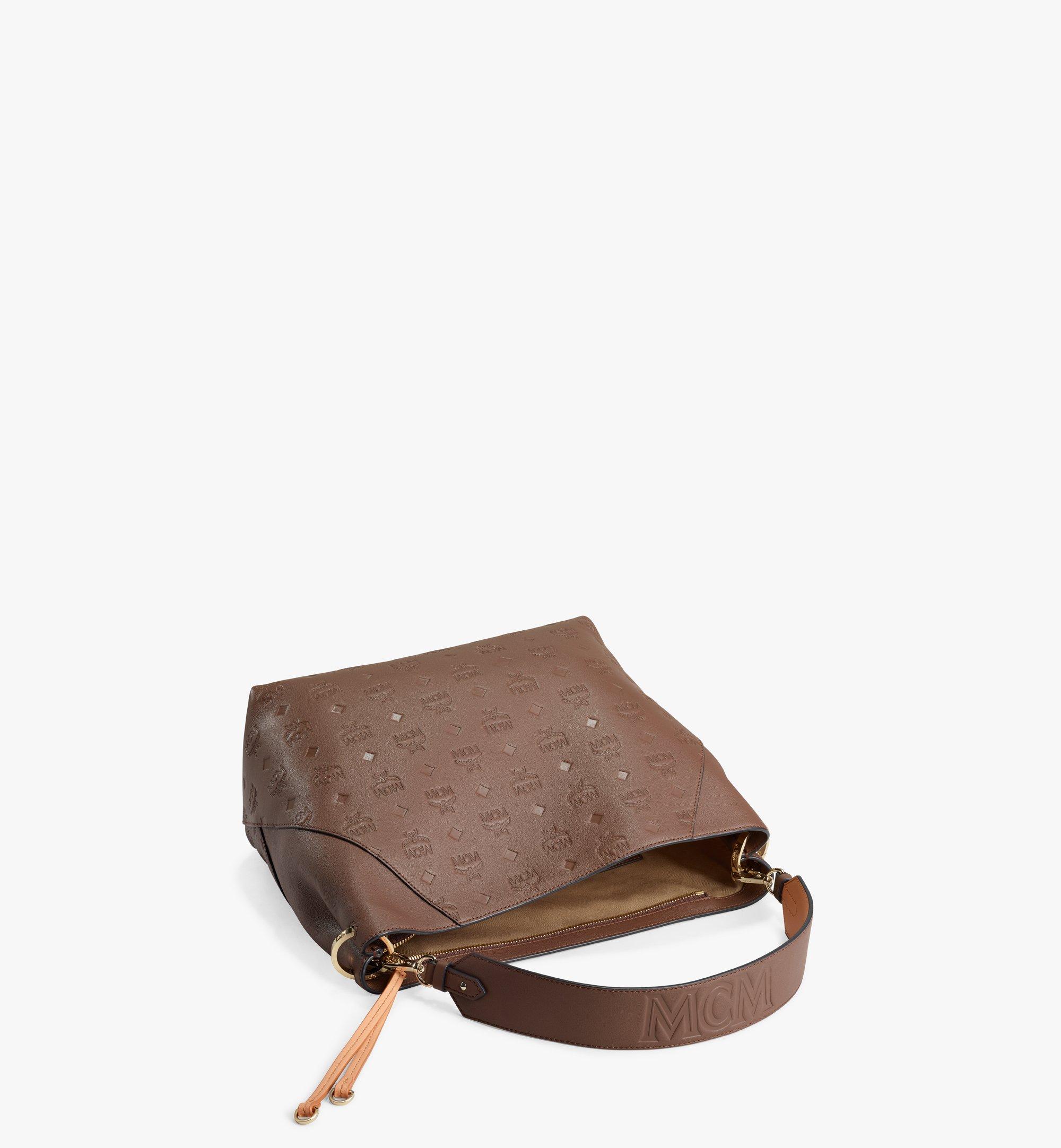 mcm klara monogram leather tote bag