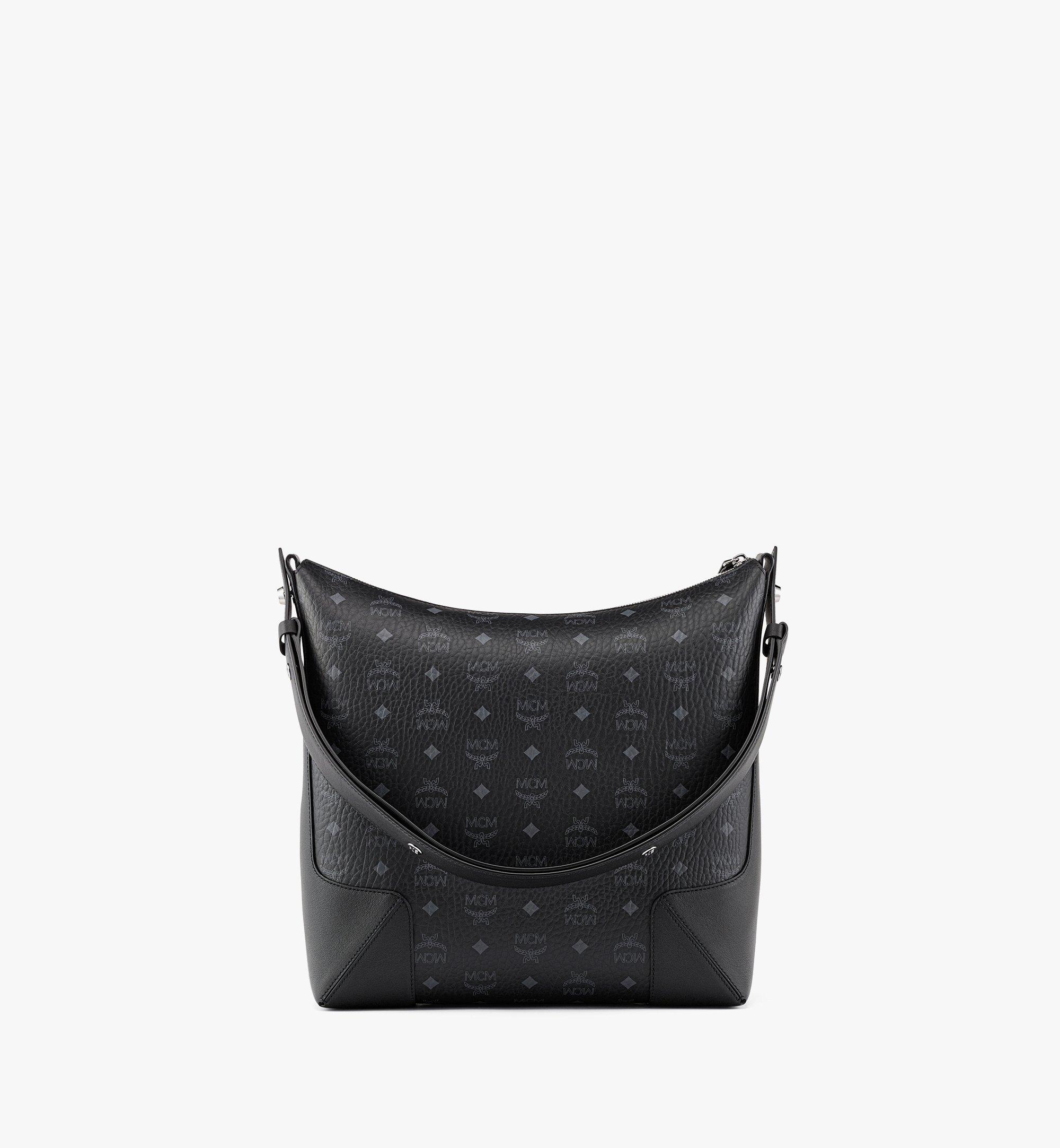 MCM Aren Hobo in Visetos Black MWHBSKM01BK001 Alternate View 3