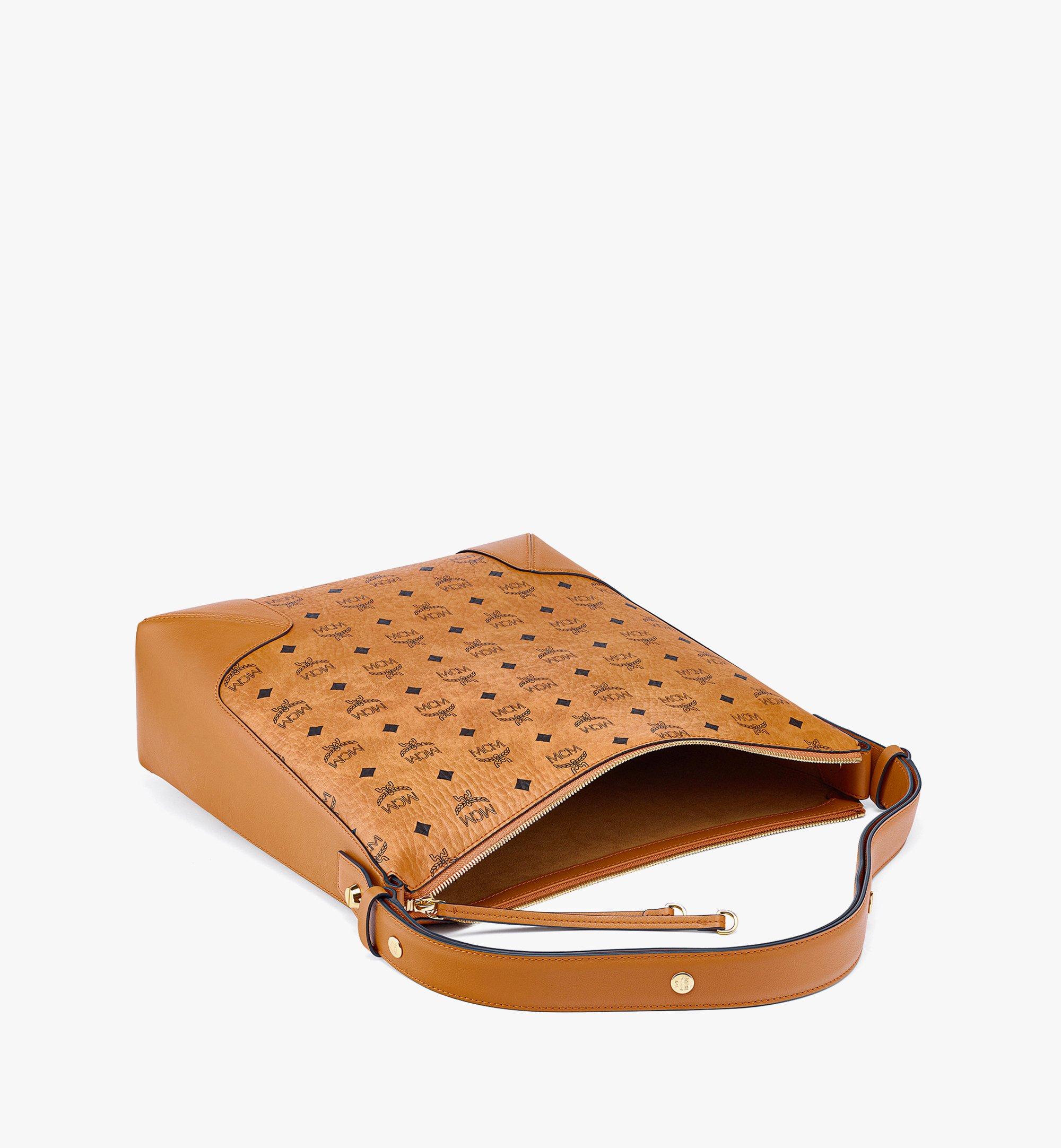 Large Aren Hobo Bag in Visetos Cognac | MCM ®CN