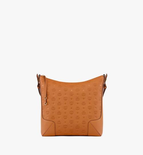 Aren Hobo Bag in Embossed Monogram Leather