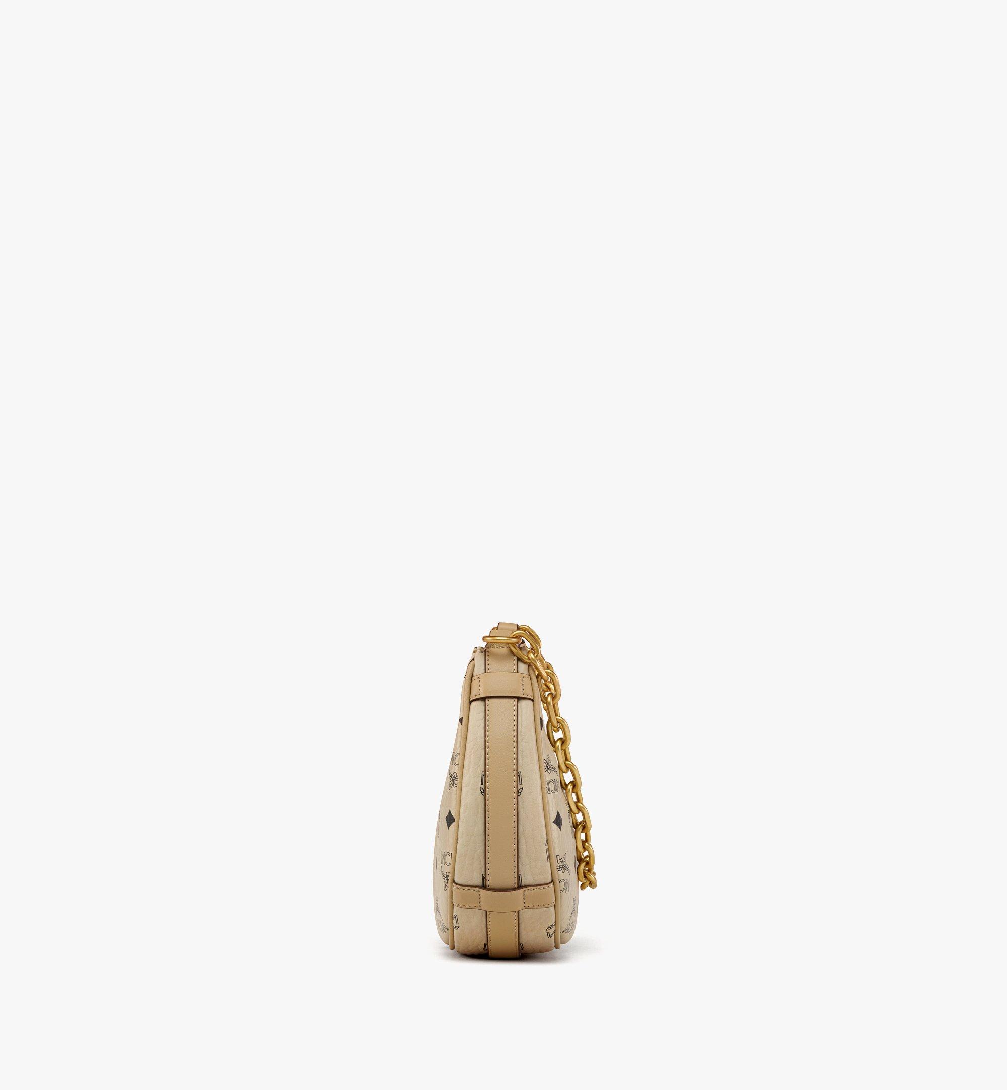 MCM Aren Visetos 月牙 Hobo 包 Beige MWHCATA11I8001 更多視圖 1