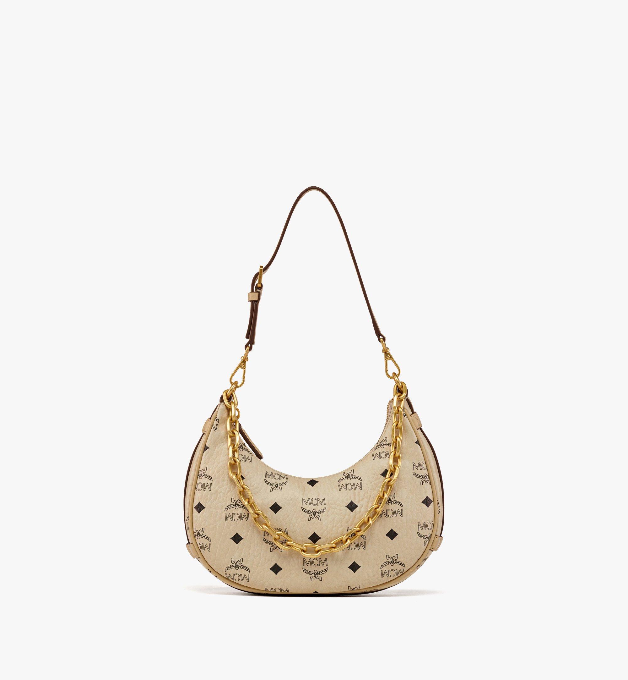 MCM Aren Visetos 月牙 Hobo 包 Beige MWHCATA11I8001 更多視圖 4