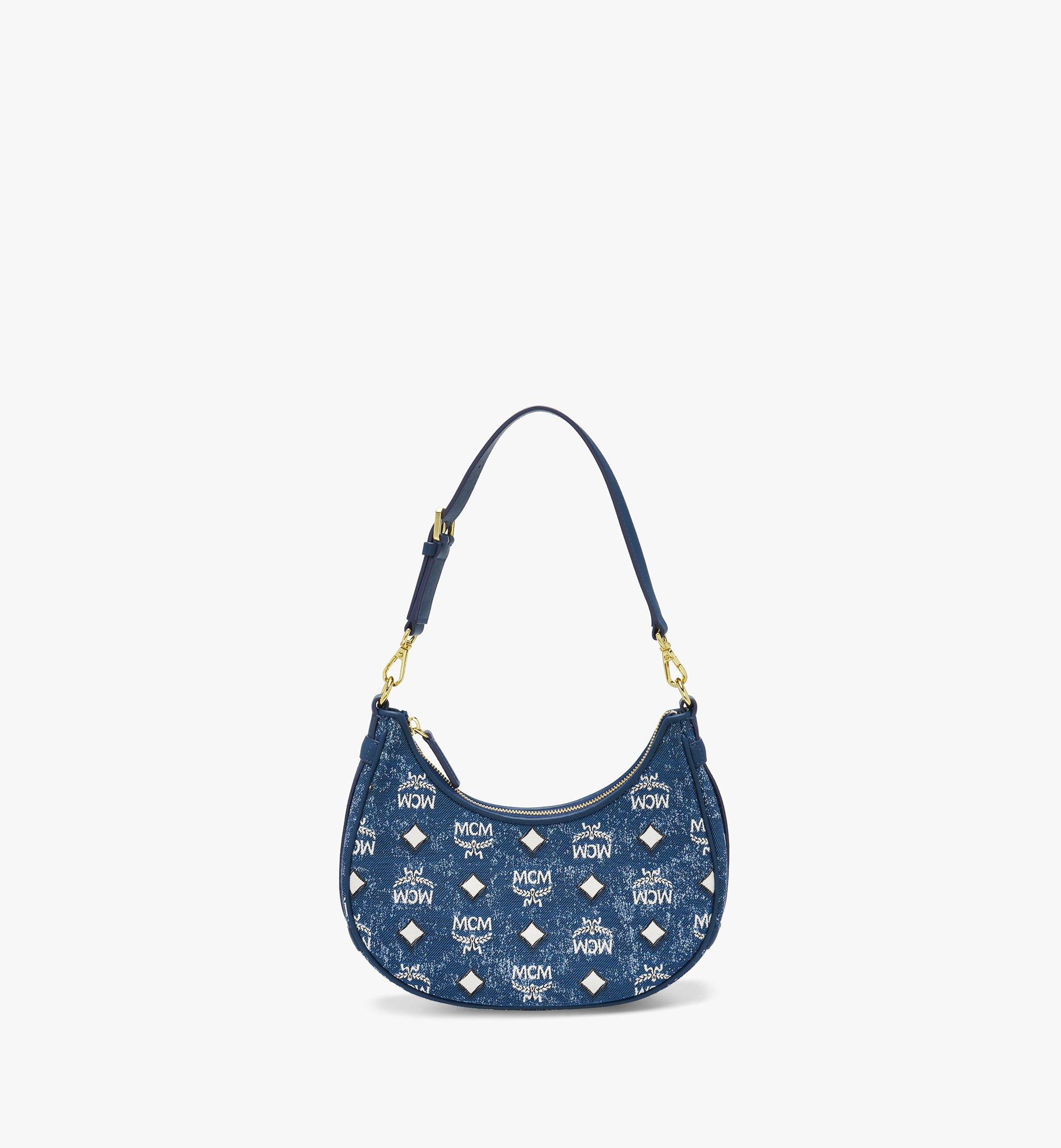 MCM Aren Denim Shoulder Bag