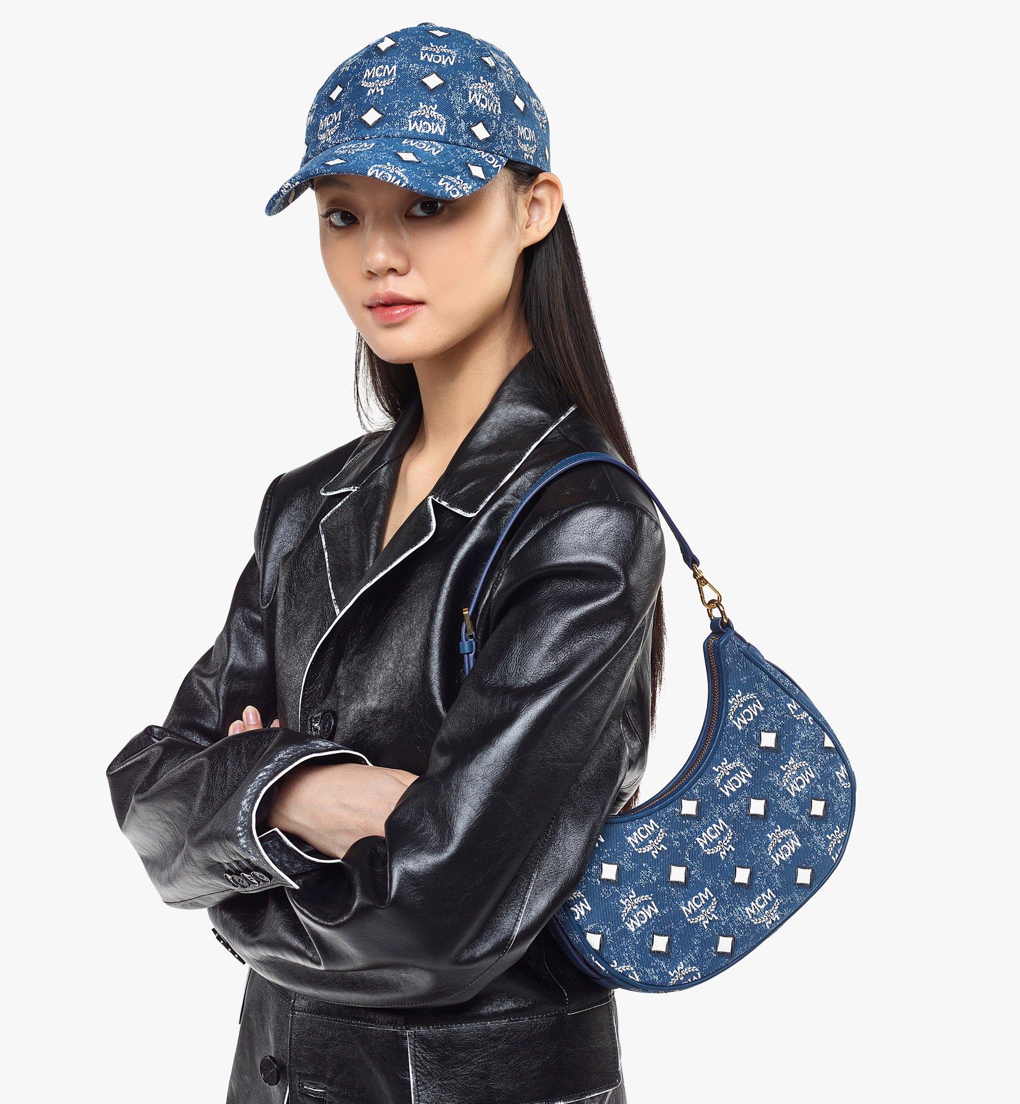 Women's Jacquard Denim Mini 'aren' Bag by Mcm