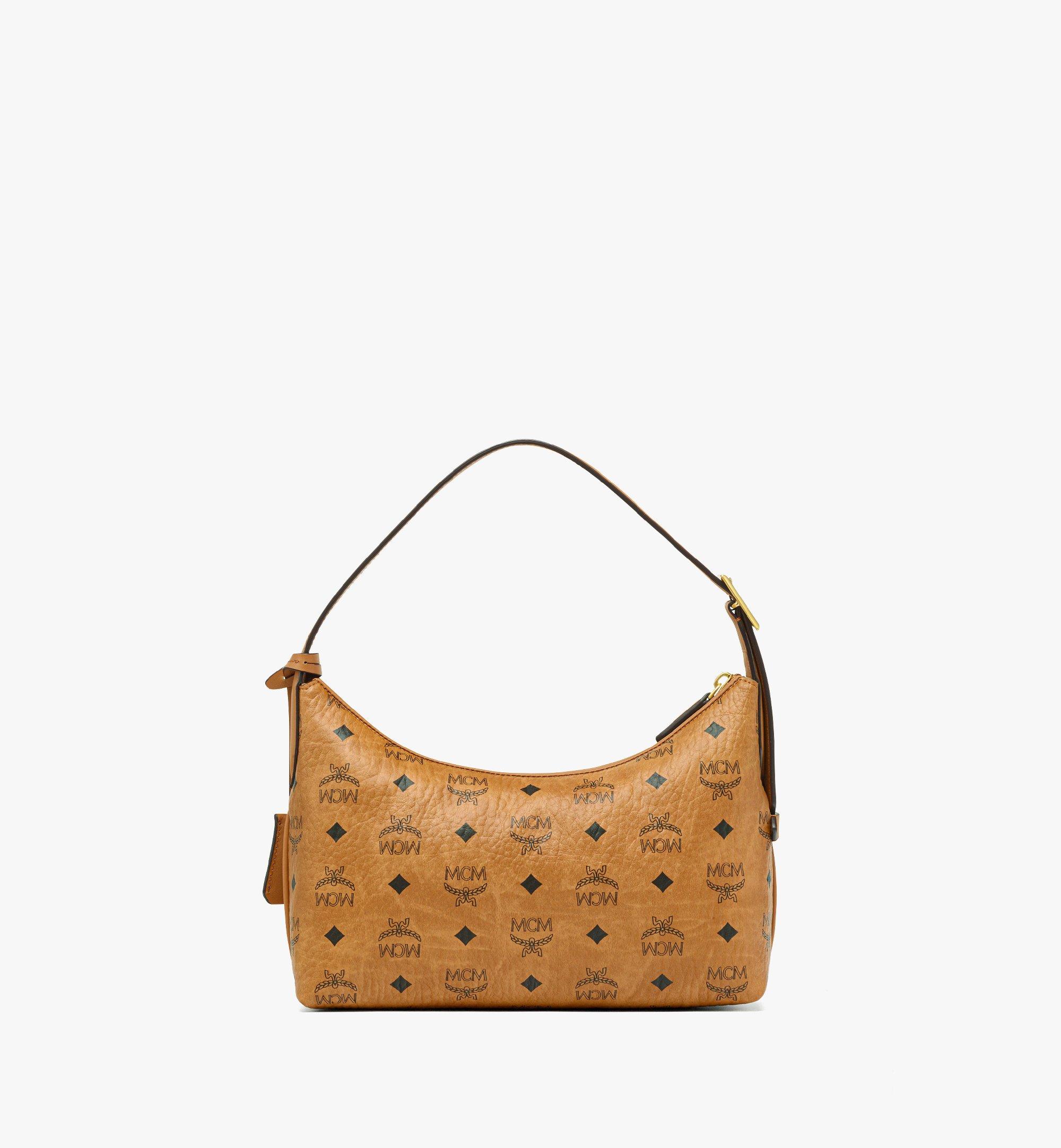 MCM Aren Hobo in Visetos Cognac MWHESTA01CO001 Alternate View 3