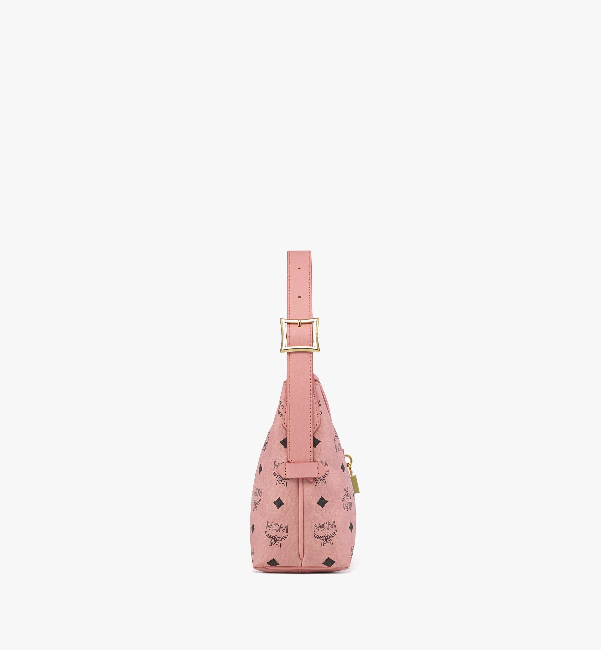 MCM Aren Hobo in Visetos Pink MWHESTA01PZ001 Alternate View 1