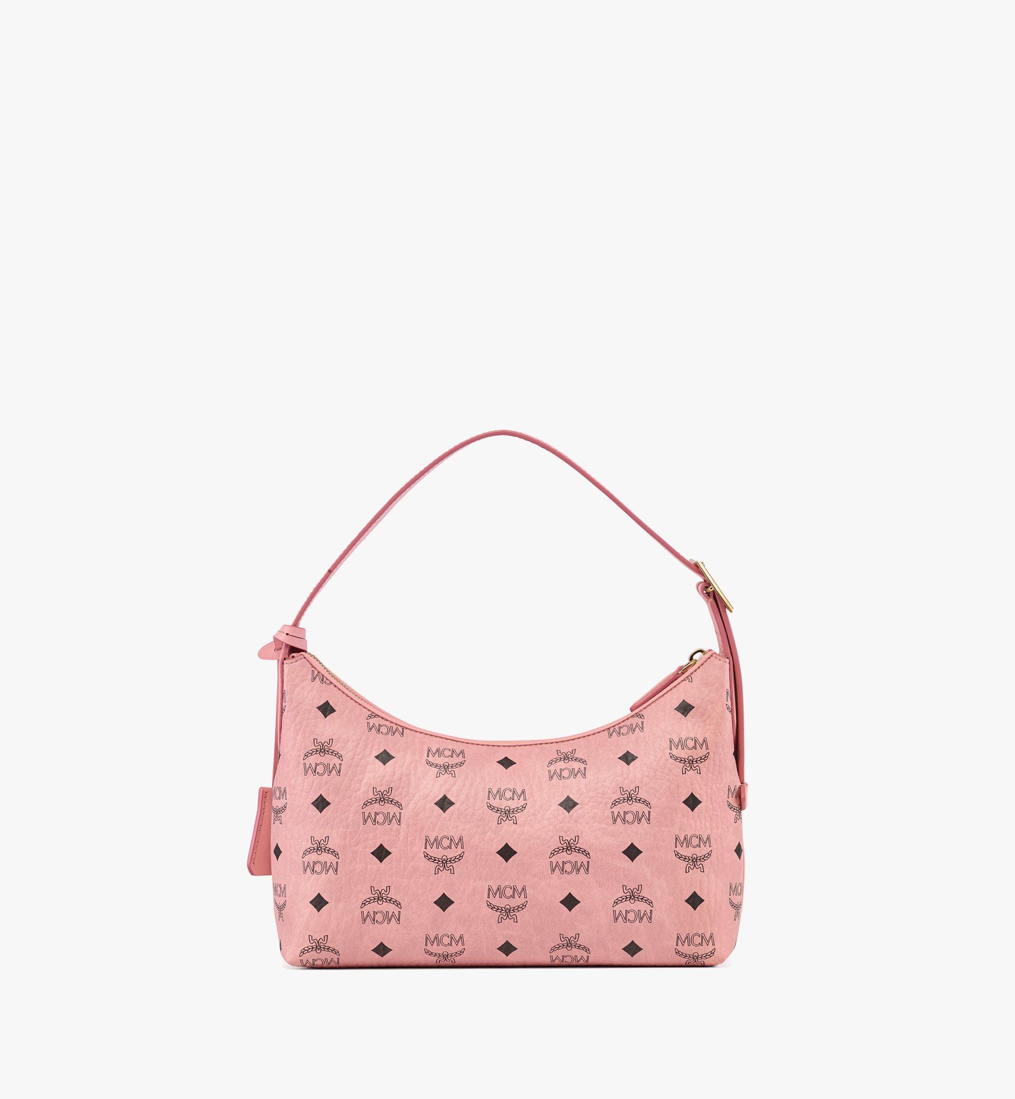 MCM Aren Hobo in Visetos Pink MWHESTA01PZ001 Alternate View 3