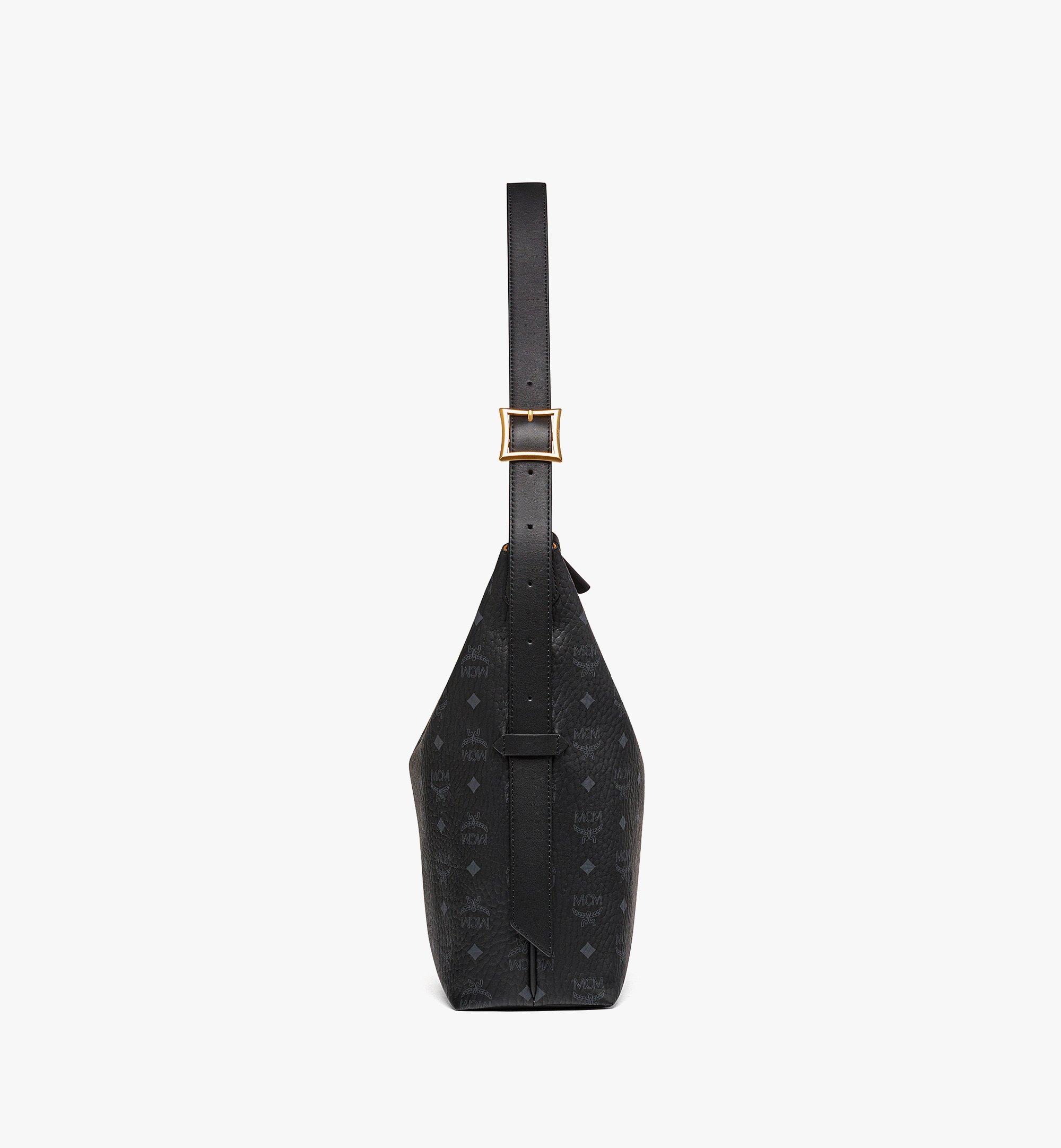 MCM Sac hobo Aren en Visetos Black MWHESTA02BK001 Plus de photos 1