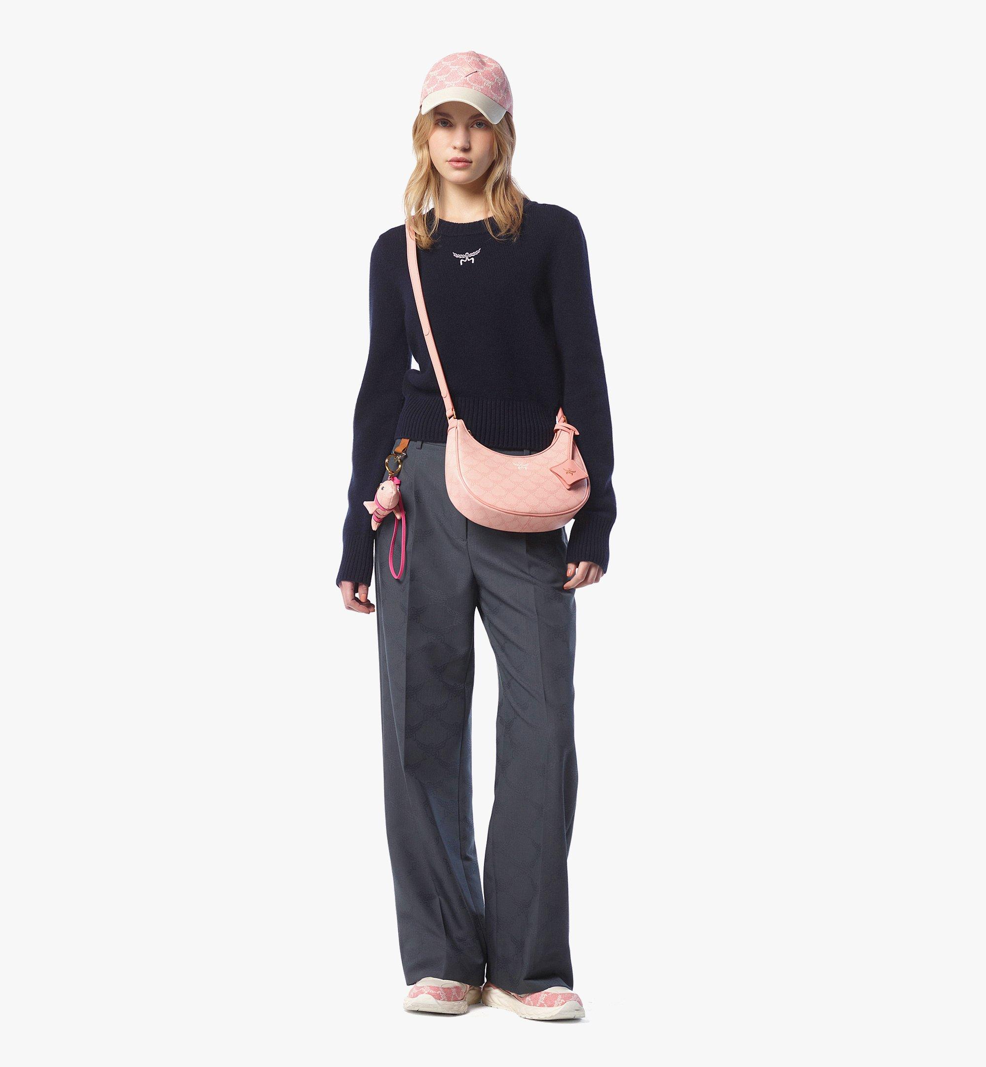 Small Himmel Ascending Moon Hobo in Lauretos Pink | MCM ®US