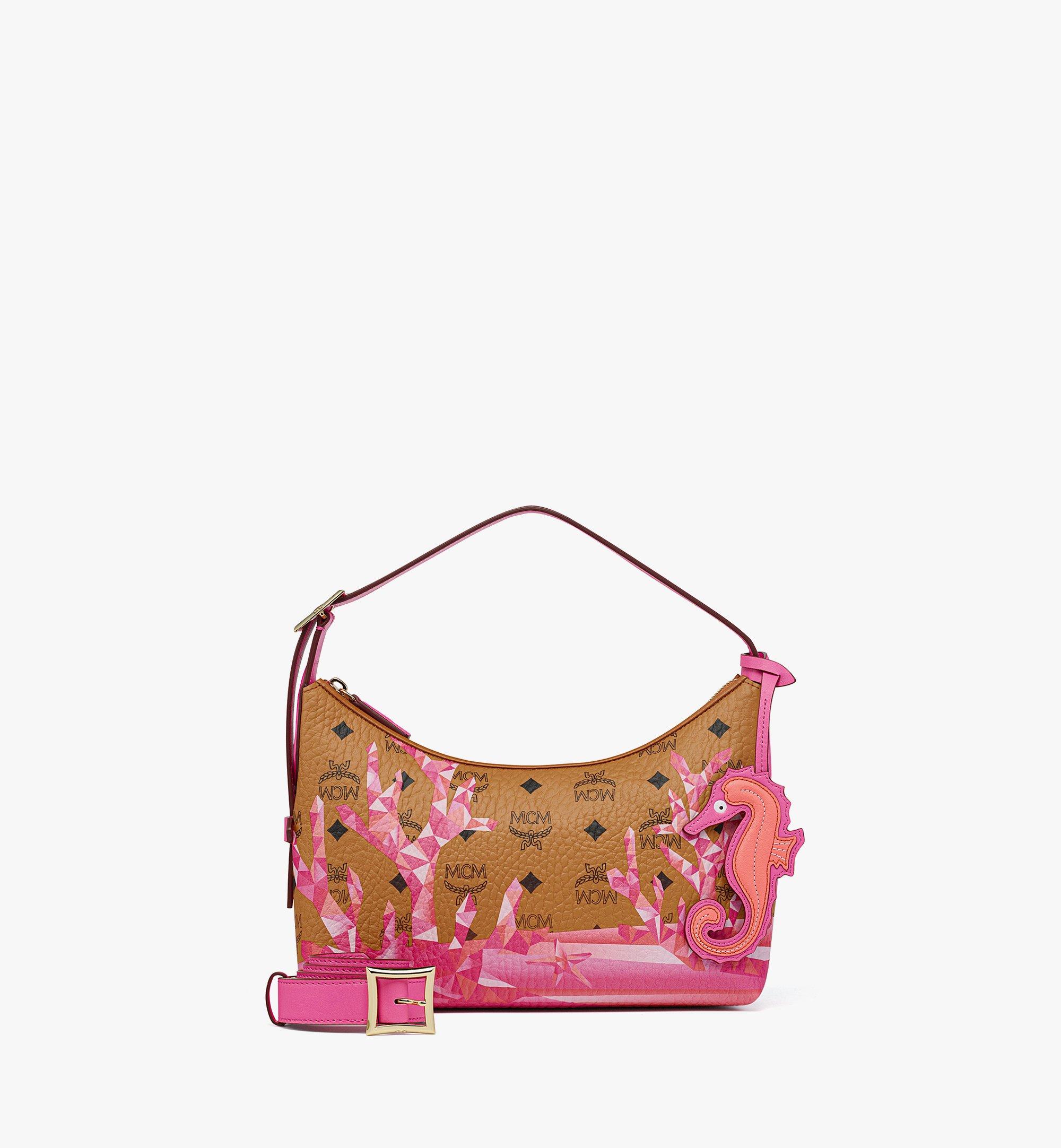 กระเป๋าทรงโฮโบ Aren ลาย Cubic Coral Visetos