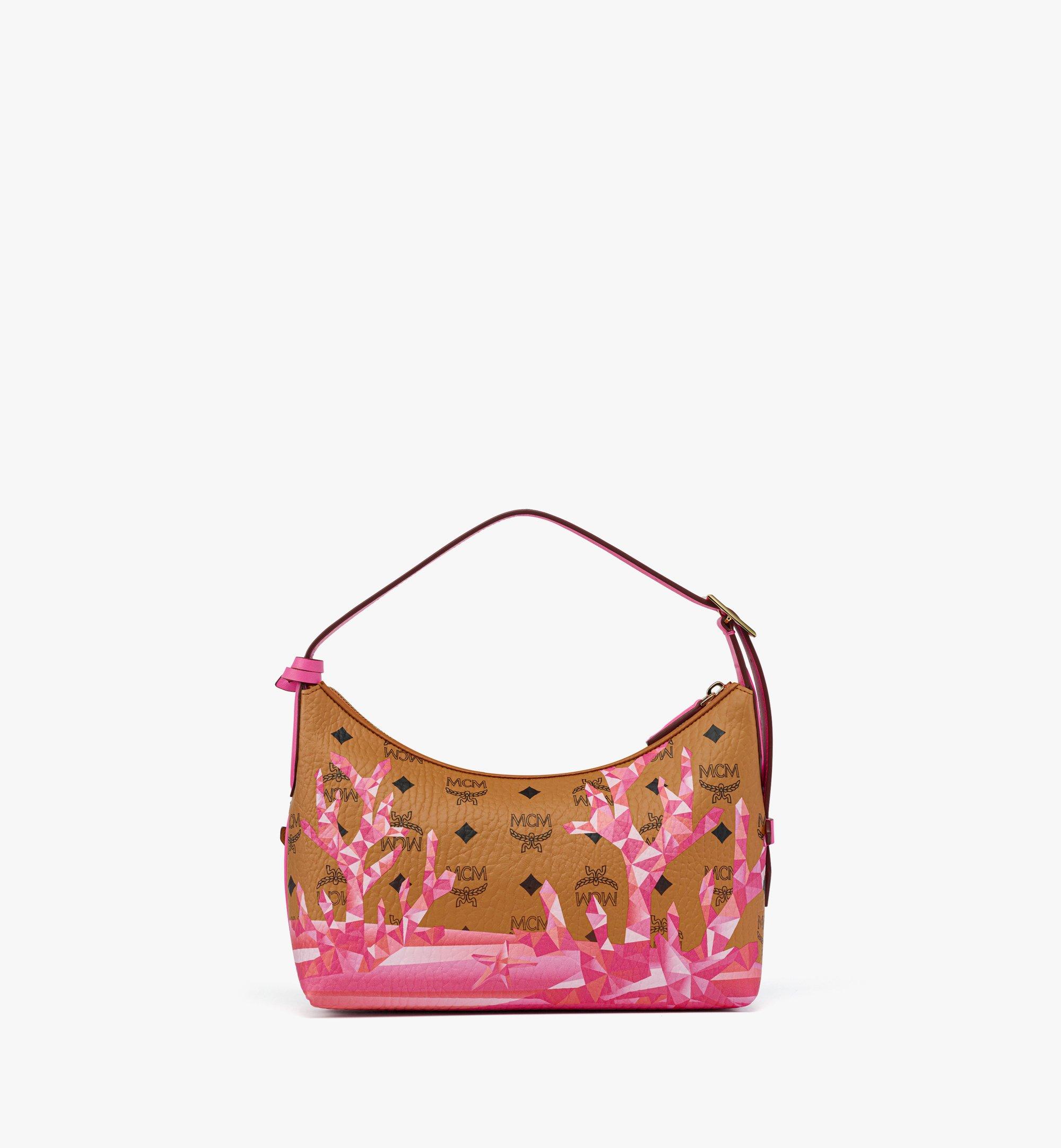 MCM Aren Cubic Coral Visetos Hobo包 Pink MWHFSTA02Q1001 更多视角 3