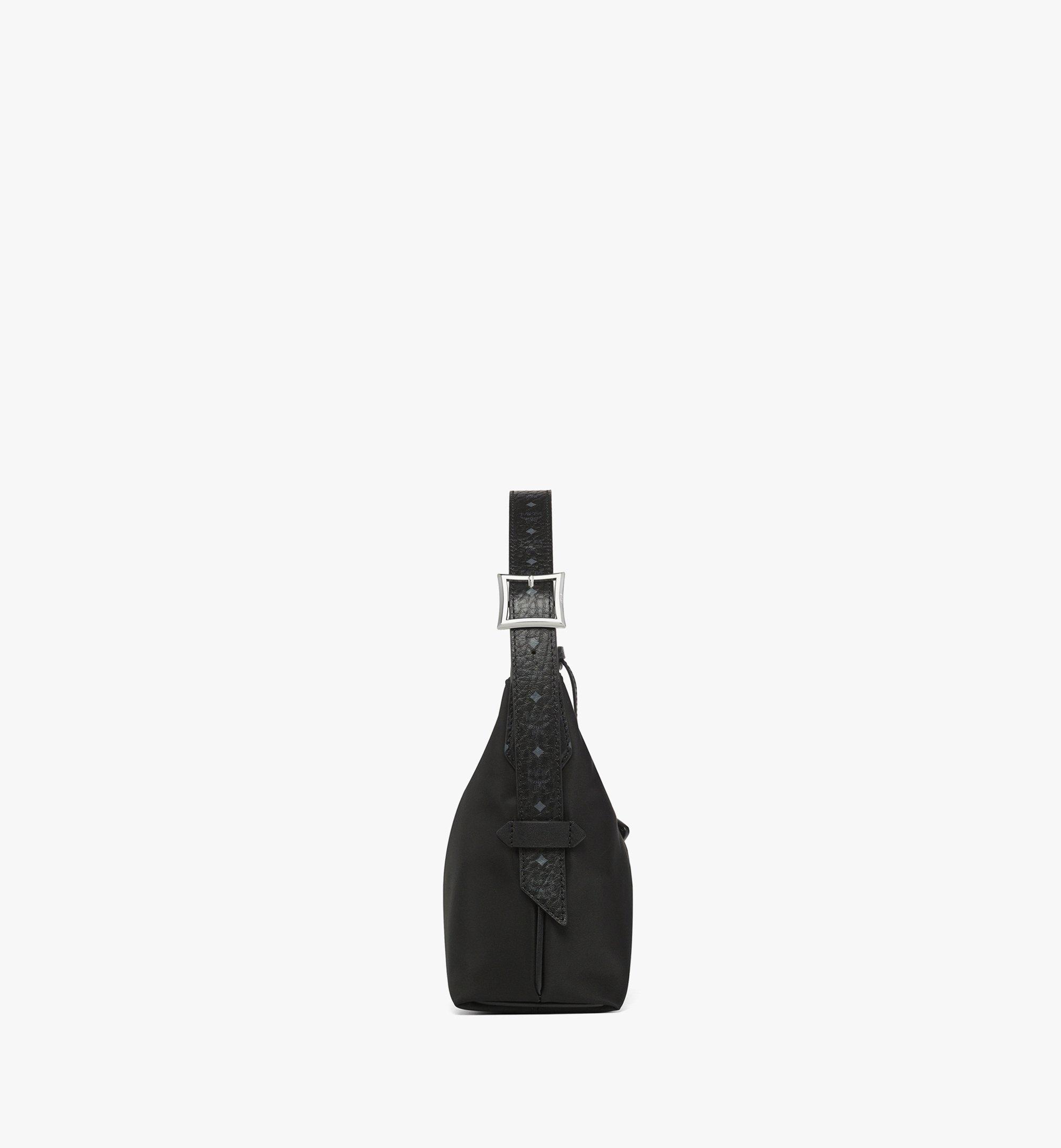 Small Aren Hobo in Recycled Nylon and Monogram Print Leather