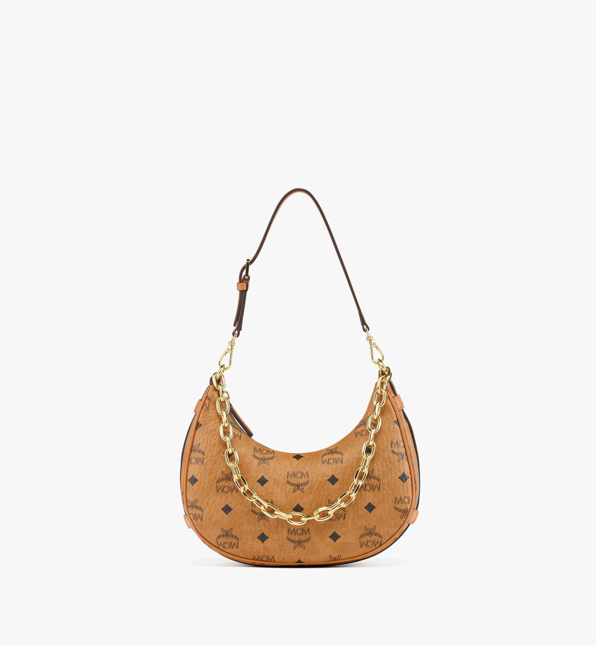 Aren Crescent Hobo Bag in Visetos