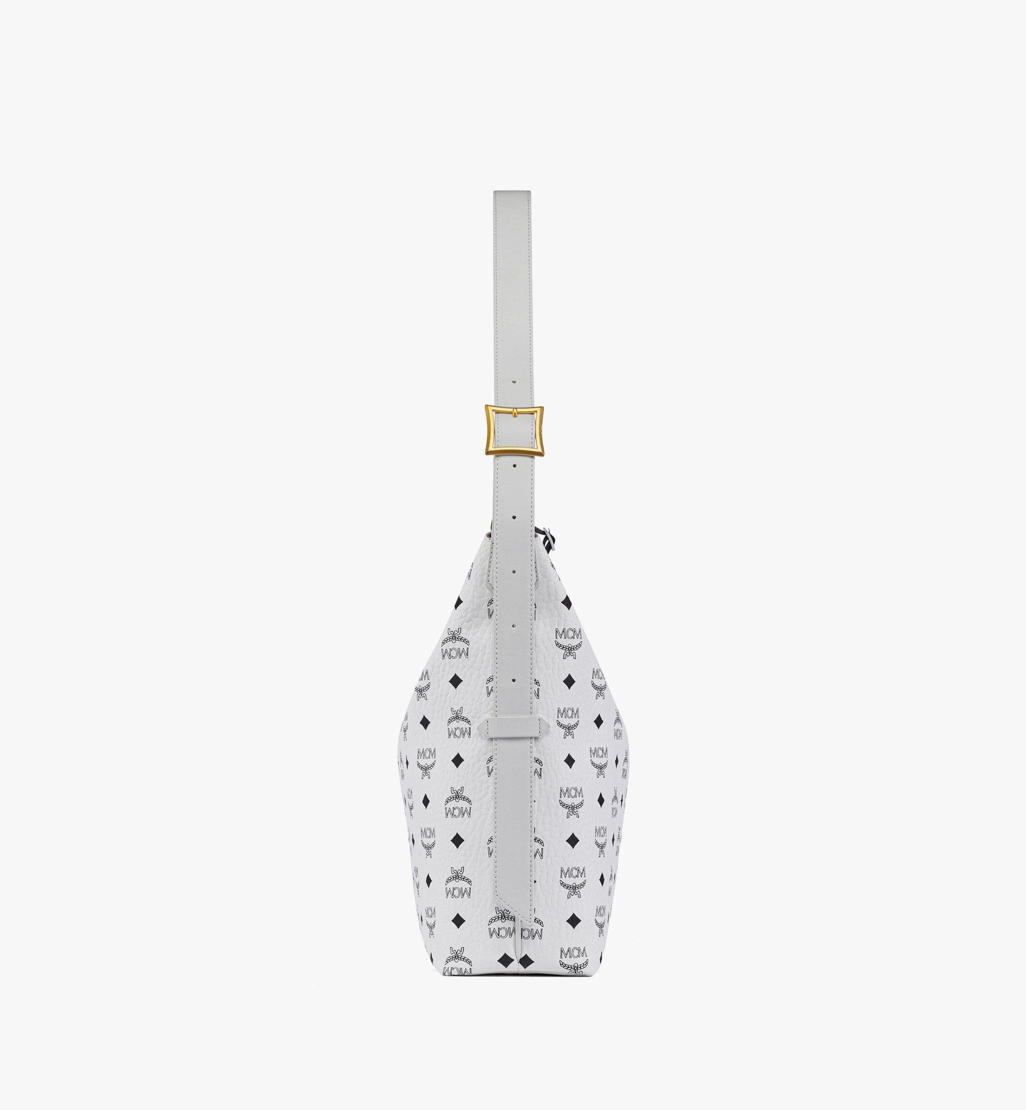 MCM MCM x SNIPES Aren Hobo in Visetos White MWHFSUP02WT001 Alternate View 1