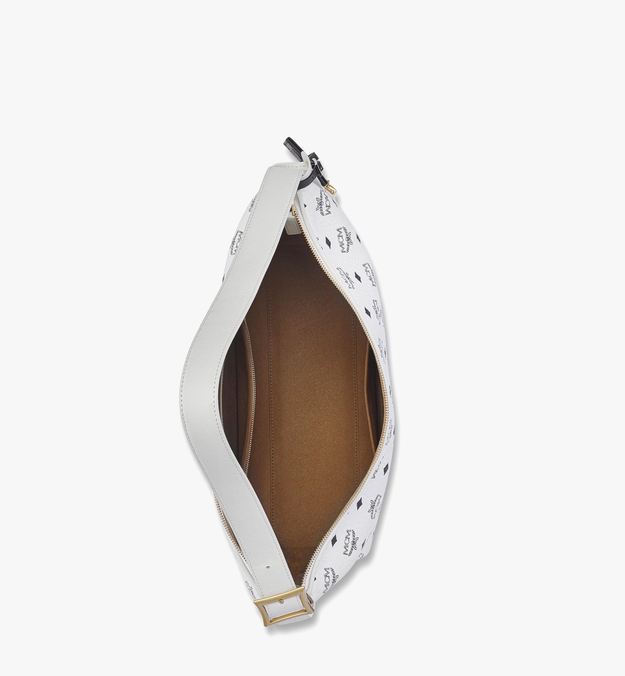 MCM MCM x SNIPES Aren Hobo in Visetos White MWHFSUP02WT001 Alternate View 2