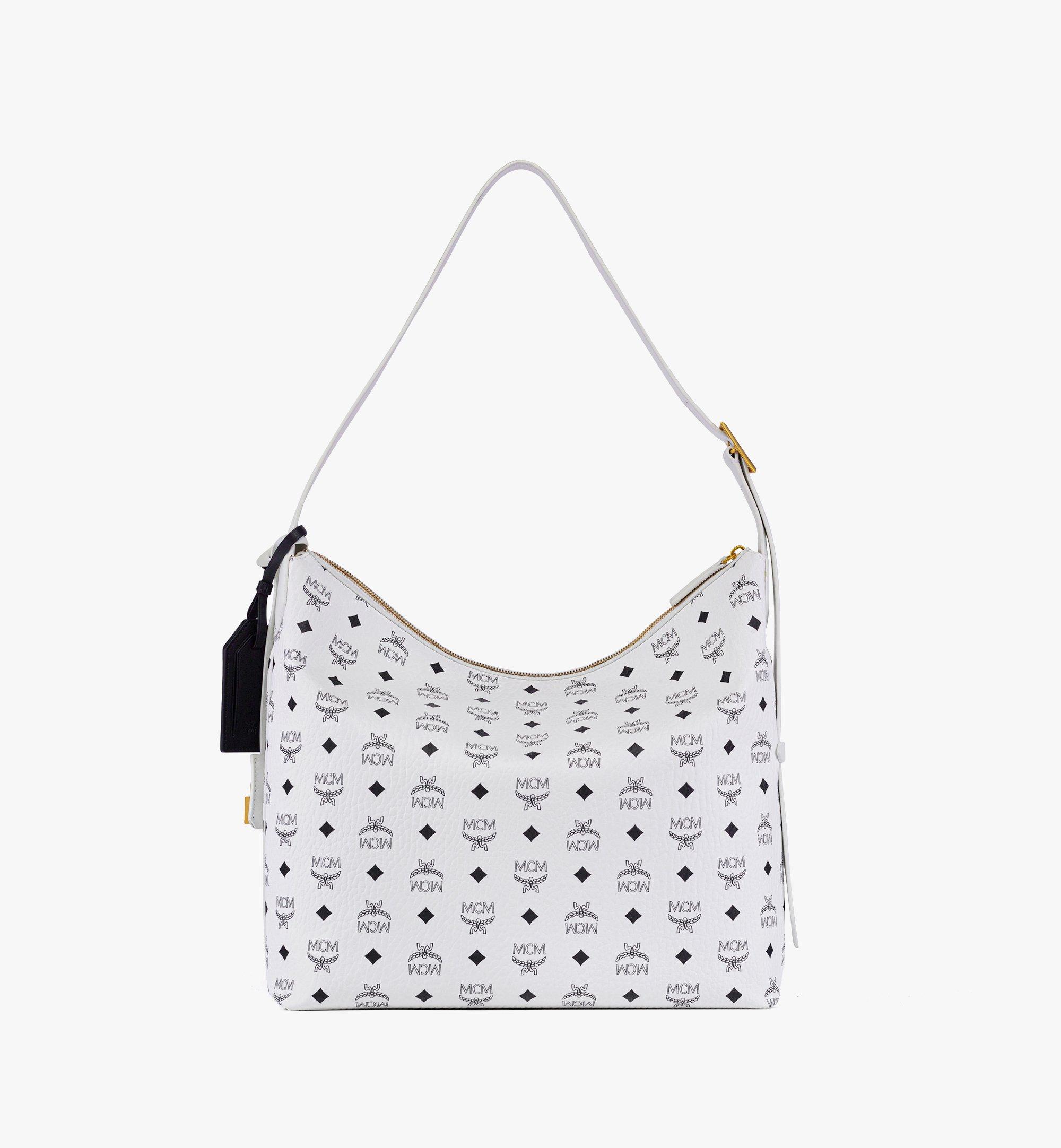 MCM MCM x SNIPES Aren Hobo in Visetos White MWHFSUP02WT001 Alternate View 3
