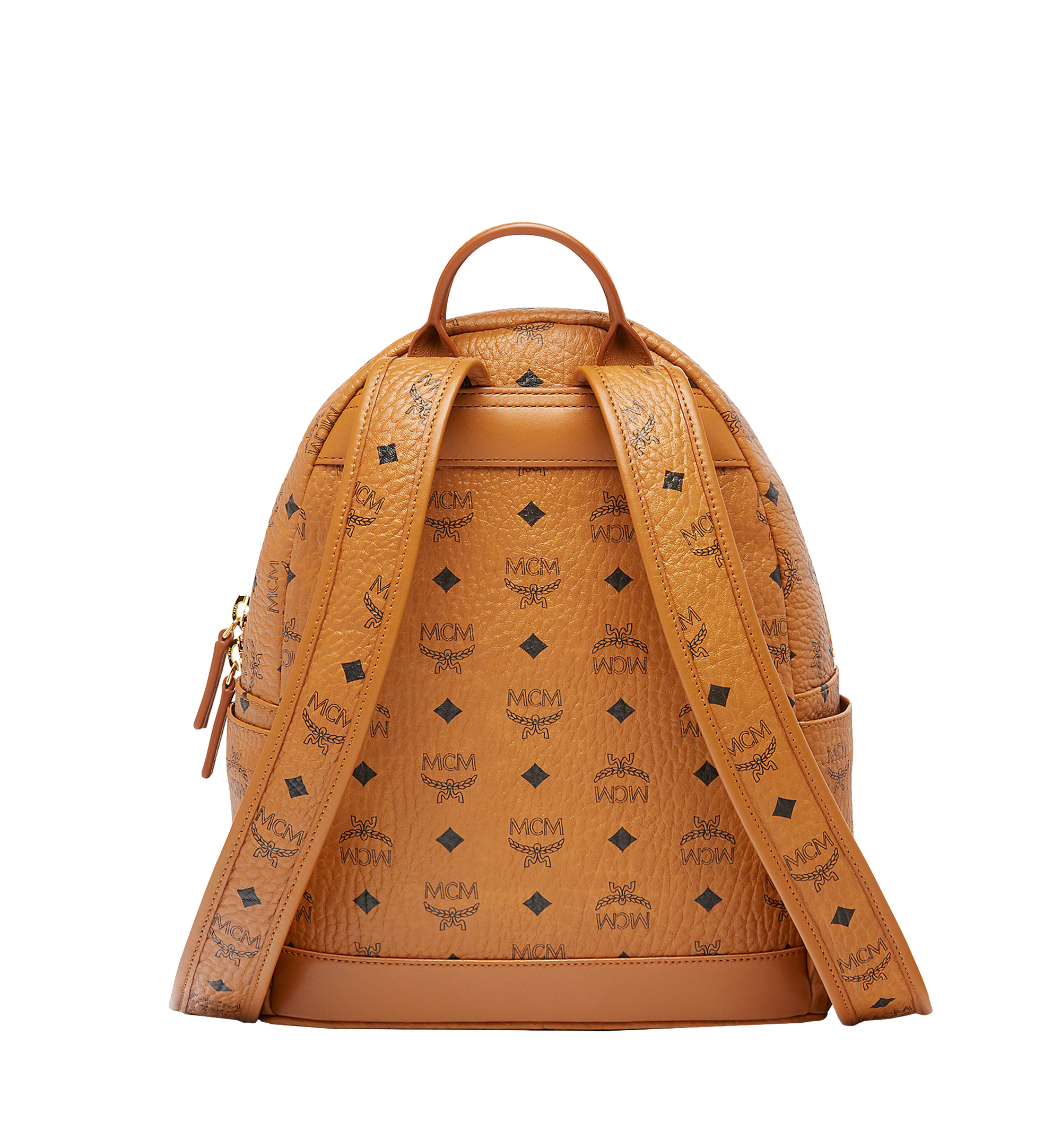 MCM Stark Classic Rabbit Backpack in Visetos Cognac MWK6AXL06CO001 Alternate View 3