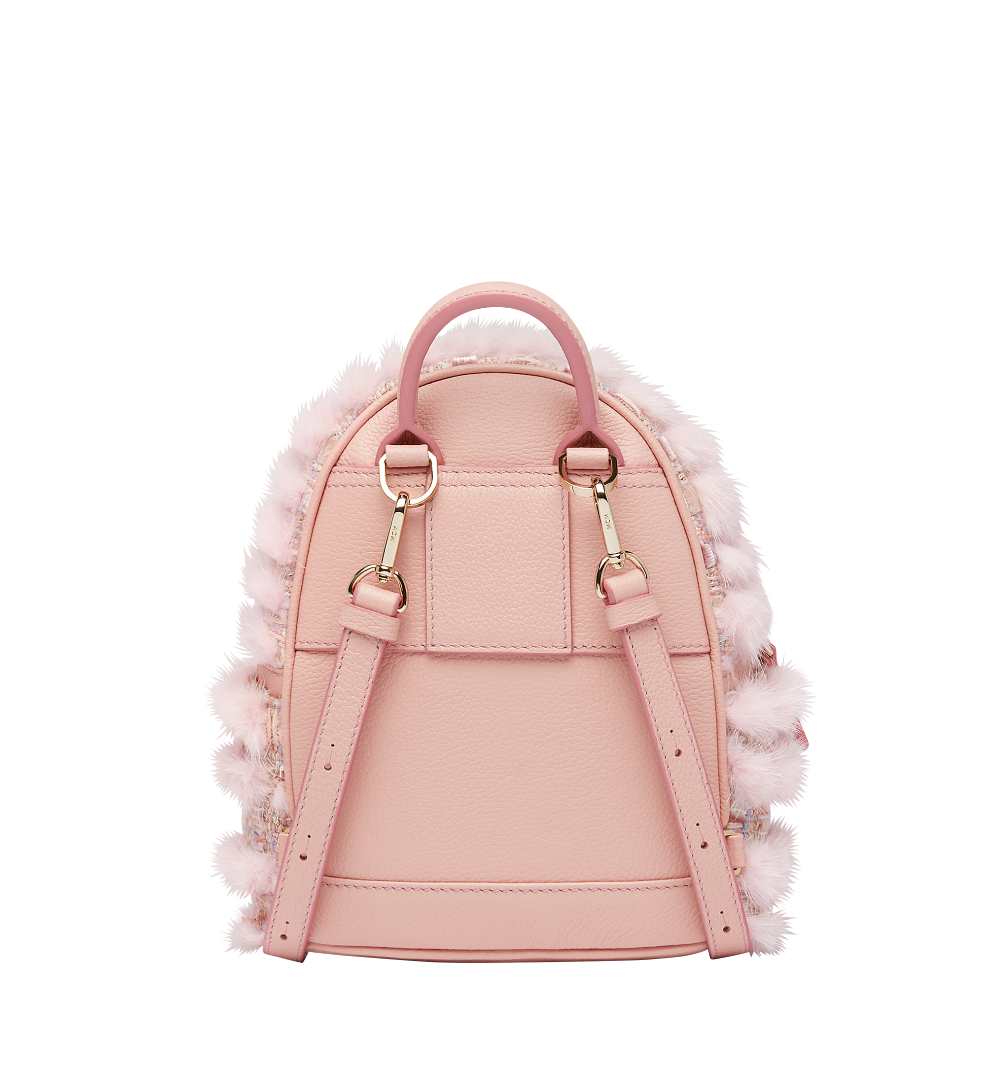 MCM Stark Special Backpack in Fur Tweed Pink MWK7AVE08PV001 Alternate View 4