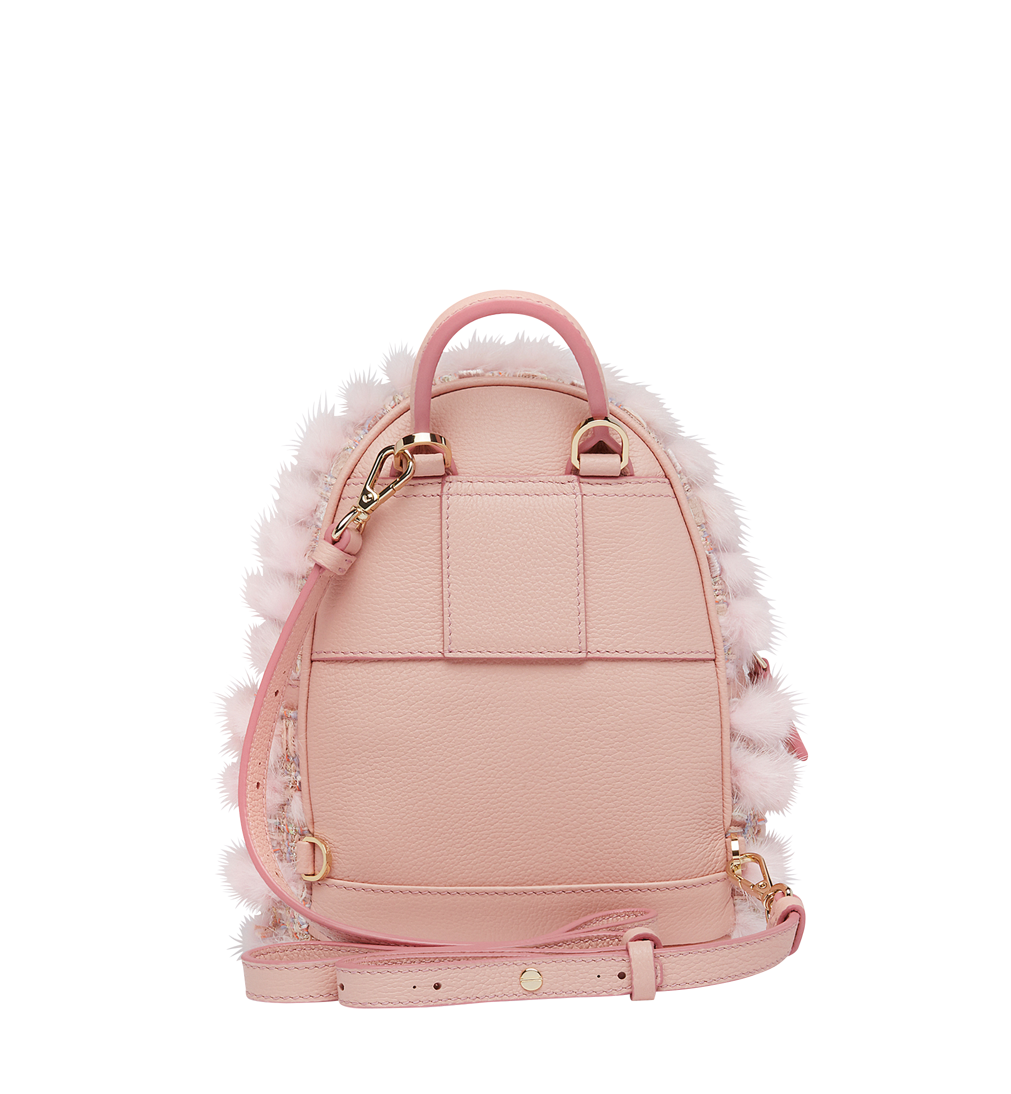 MCM Stark Special Backpack in Fur Tweed Pink MWK7AVE08PV001 Alternate View 5