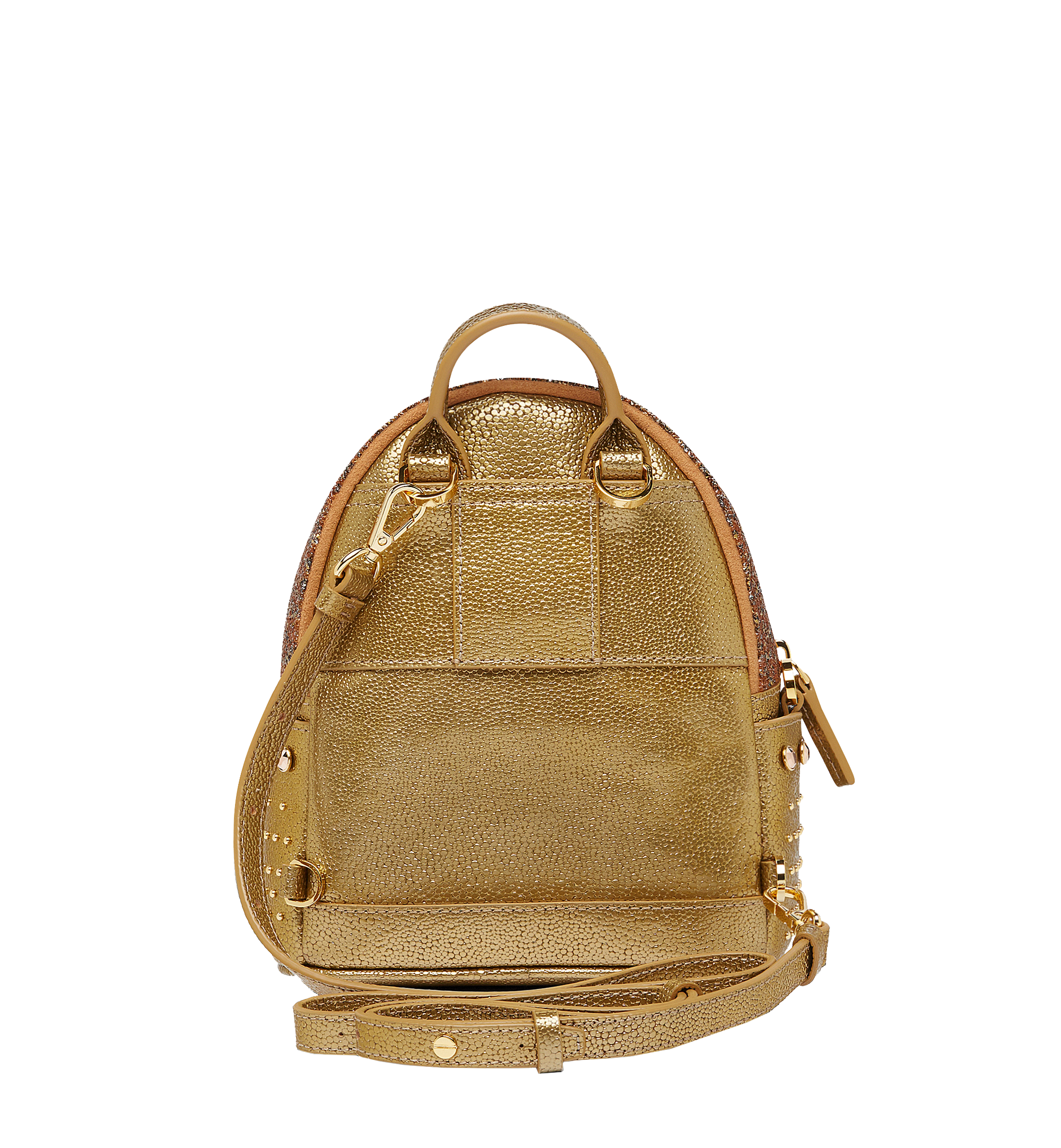 MCM Stark Kristall Backpack in Visetos Gold MWK7SVE89DG001 Alternate View 5