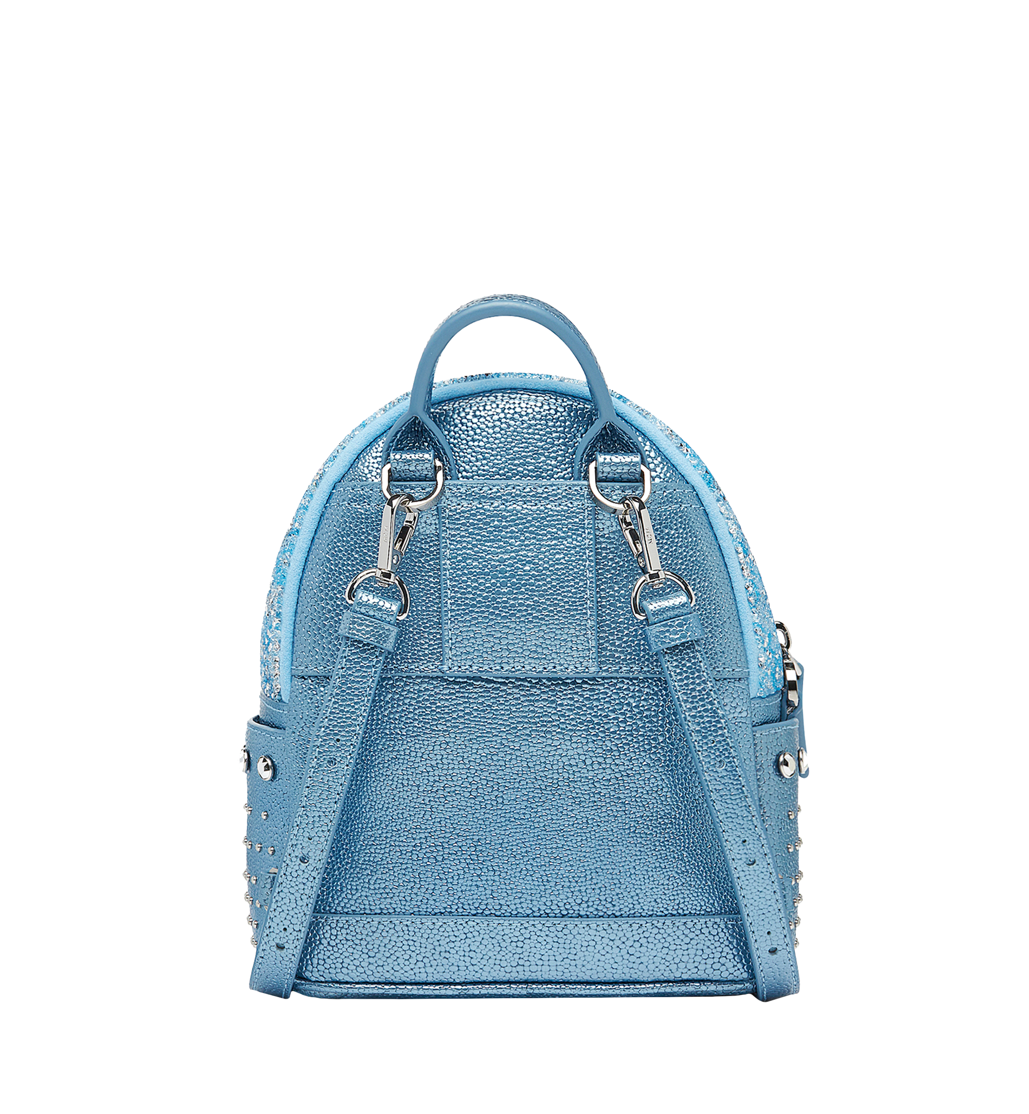 MCM Stark Kristall Backpack in Visetos BLUE MWK7SVE89HC001 Alternate View 4