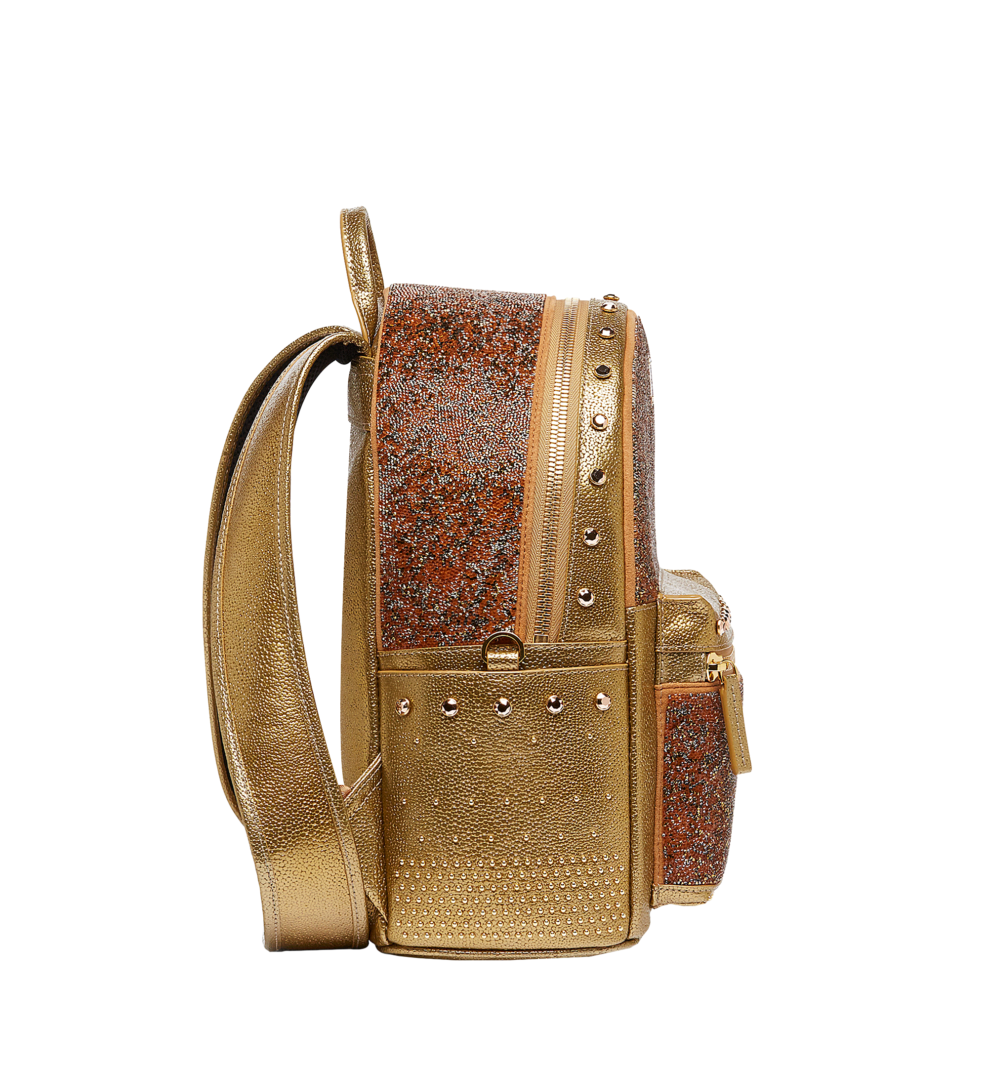 MCM Stark Kristall Backpack in Visetos Gold MWK7SVE90DG001 Alternate View 2