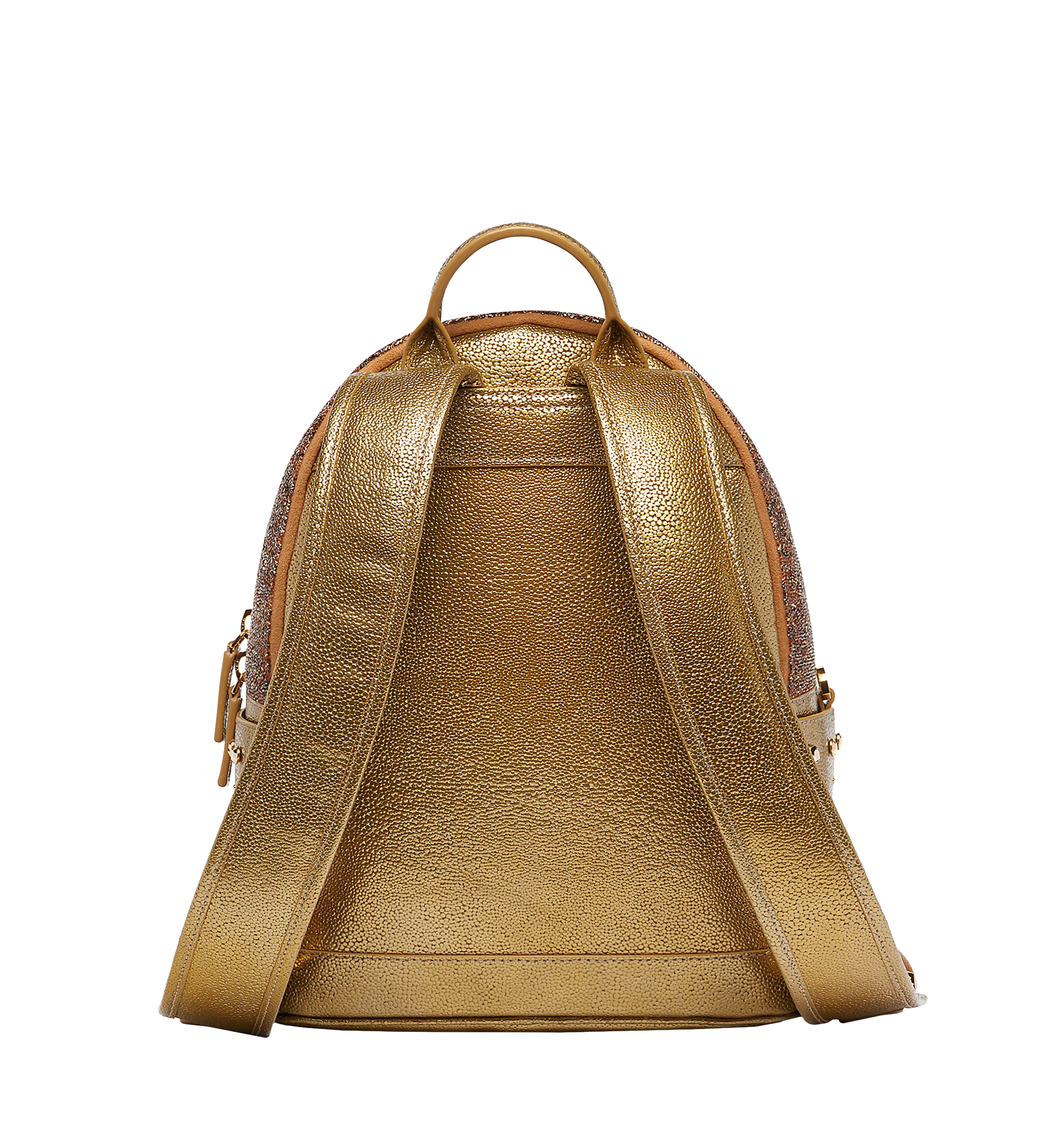 MCM Stark Kristall Backpack in Visetos Gold MWK7SVE90DG001 Alternate View 3
