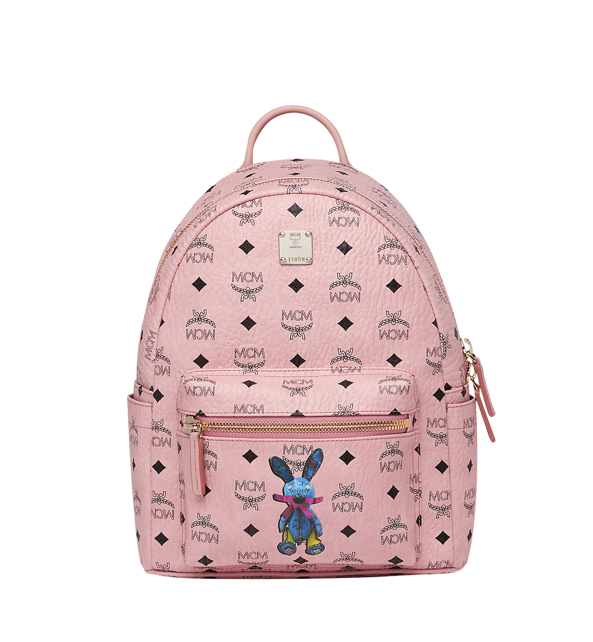MCM Stark Classic Rabbit Backpack in Visetos Pink MWK7SXL06PZ001 Plus de photos 1