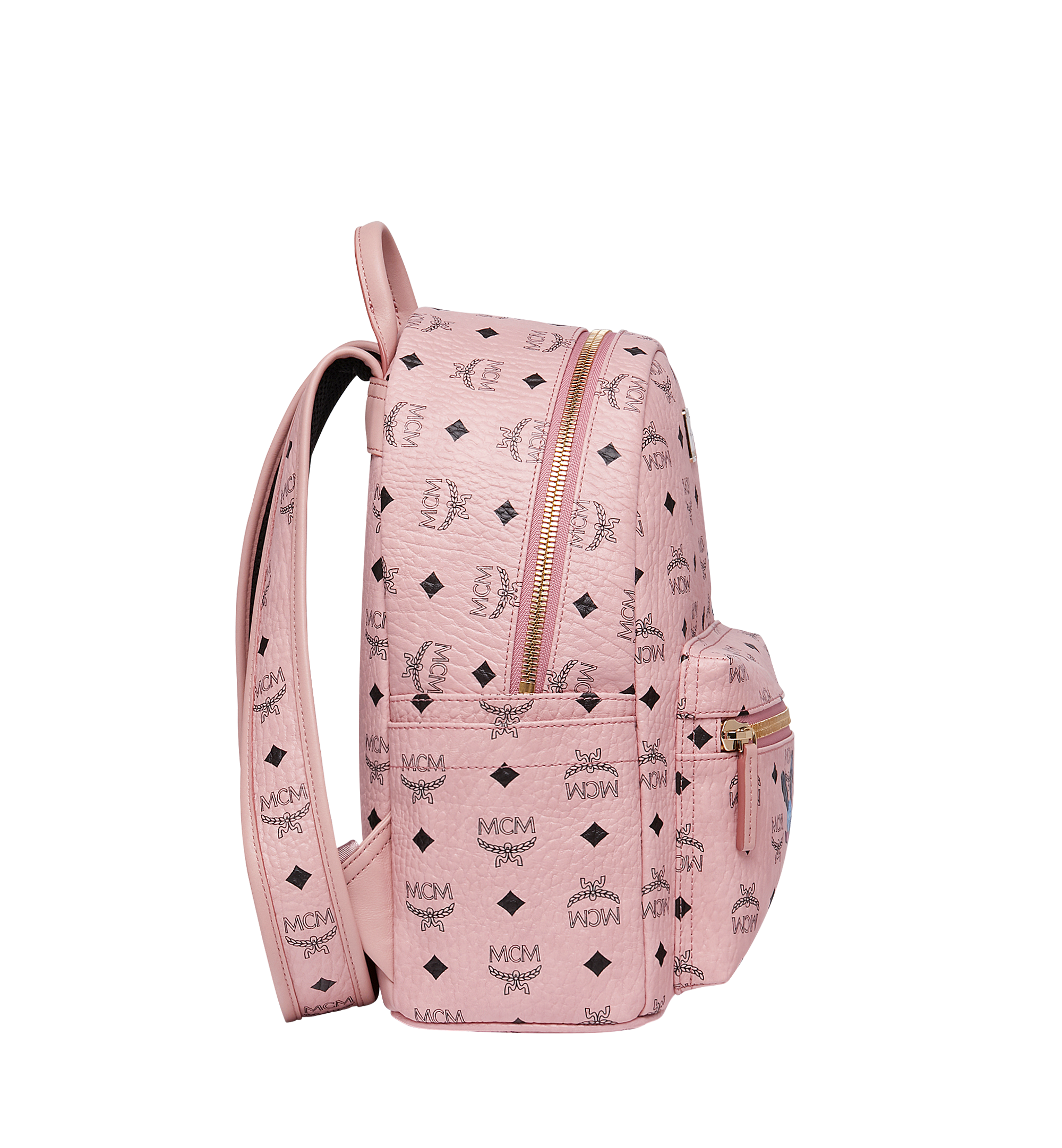 MCM Soft Pink Small Stark Backpack