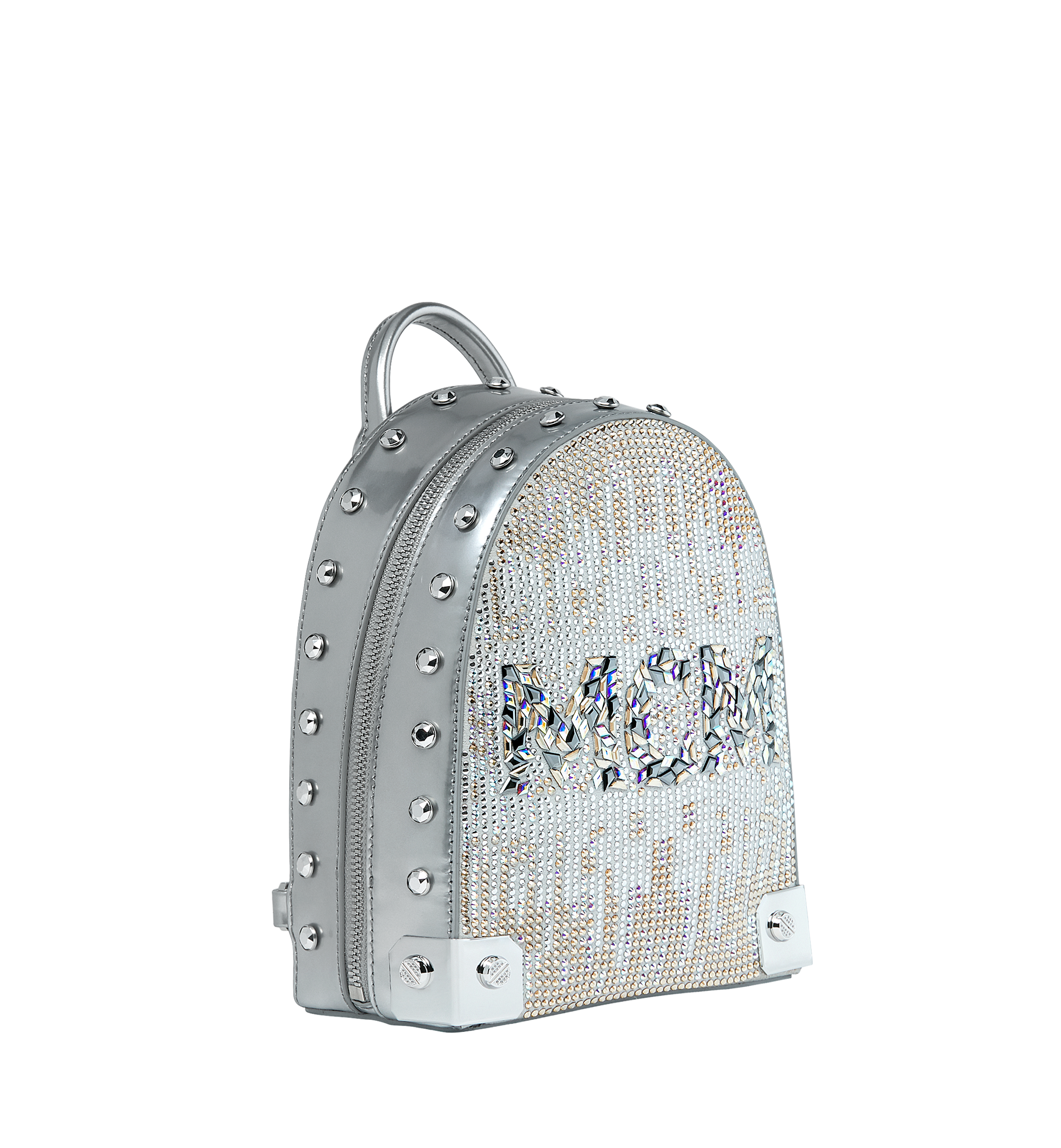 20 cm / 8 in Stark Bebe Boo Backpack in Mosaic Crystal Berlin Silver ...