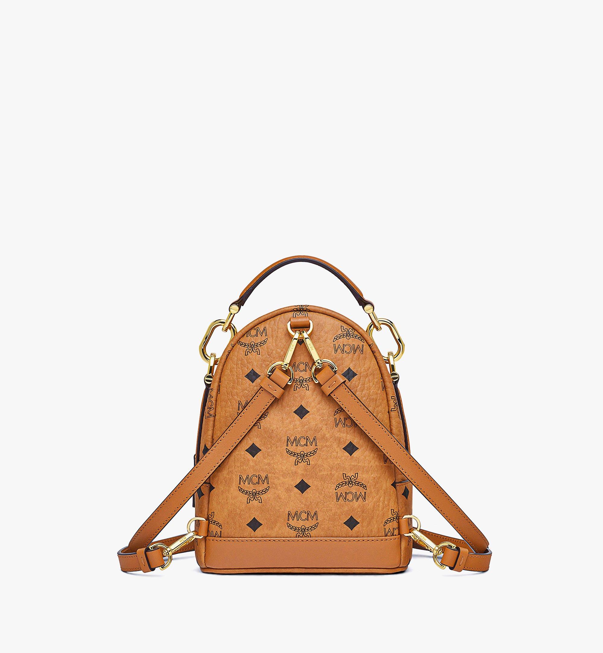 X-Mini Tracy Backpack in Visetos Cognac