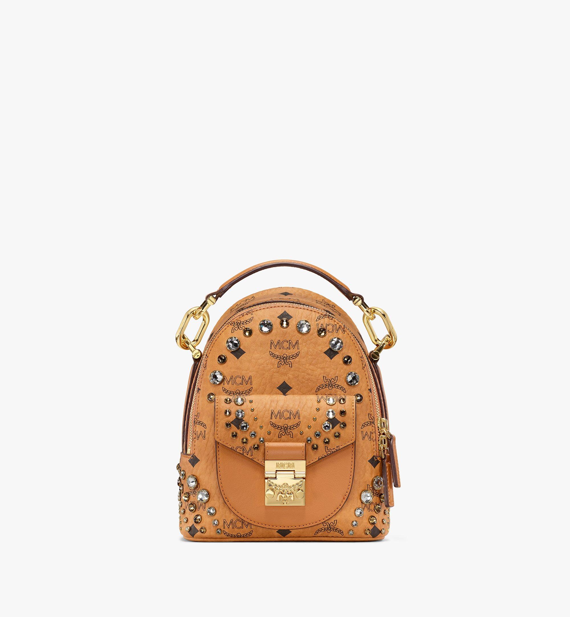 X Mini Tracy Backpack in Crystal Visetos Cognac MCM TH